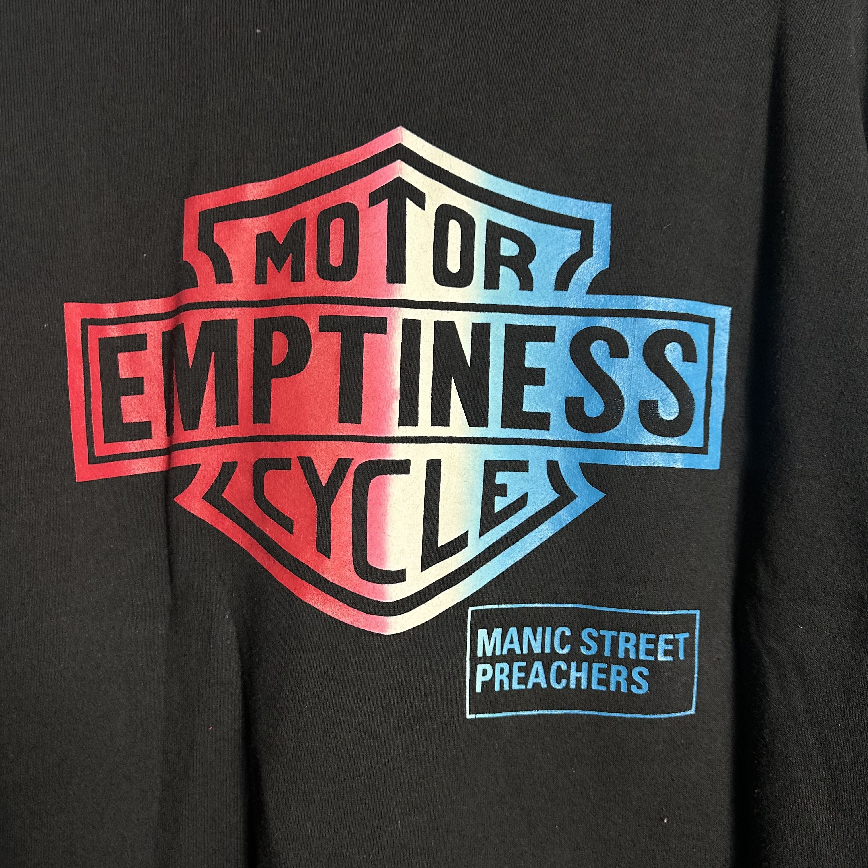 Band Tees 🔥🔥 Vtg Manic Street Preachers Motorcycle Emptiness Hoodie Size US XL / EU 56 / 4 - 3 Thumbnail