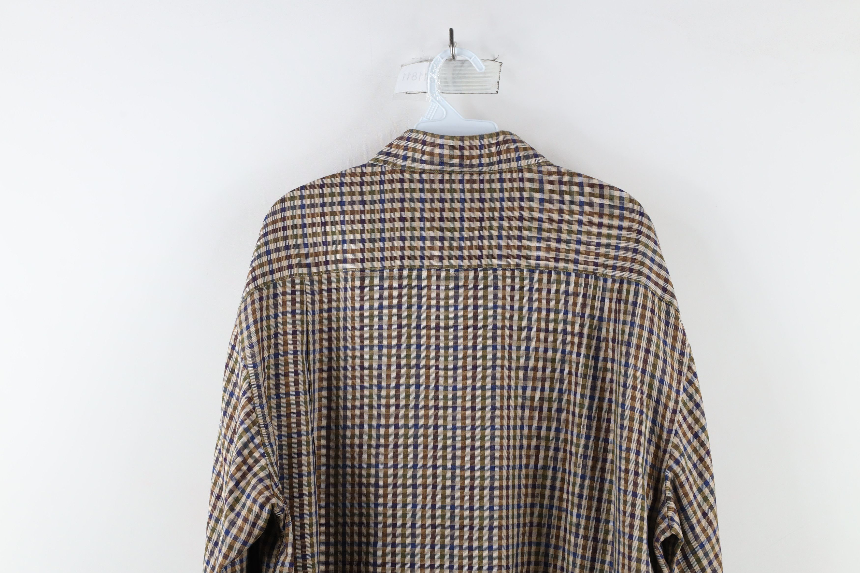 Orvis × Vintage Vintage Orvis Rainbow Plaid Silk Wool Collared Button Shirt Size US XL / EU 56 / 4 - 12 Thumbnail