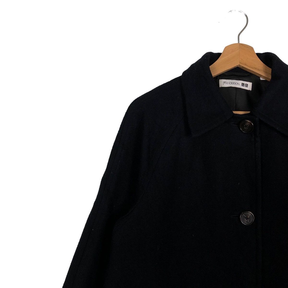 JW Anderson 🔥90s Rich Black - Fly Coats Long Jacket J.W.Anderson Uniqlo Size US S / EU 44-46 / 1 - 6 Thumbnail