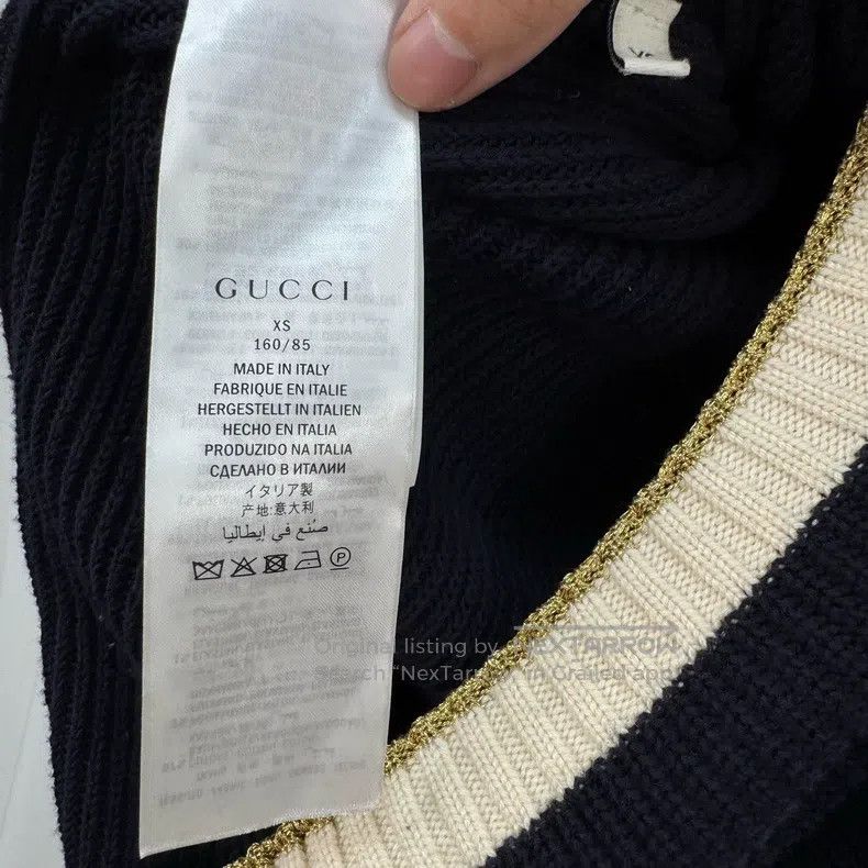 Gucci Gucci Woollen pearl button knitted dress Size XS / US 0-2 / IT 36-38 - 6 Thumbnail