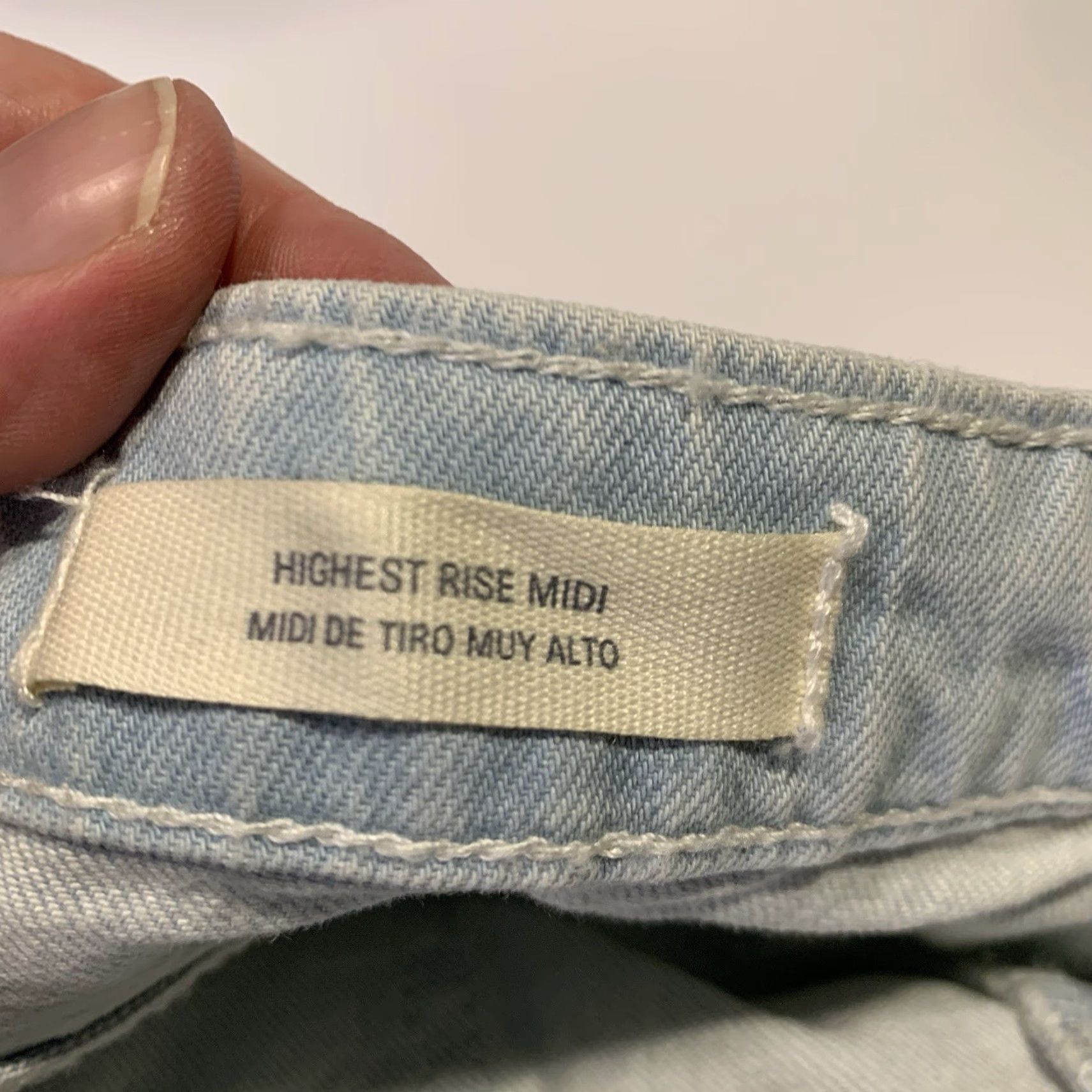 Vintage Vintage Women's Jean Shorts 2/26 High Rise Midi 90s Retro Casual Denim 29x3.5 Stretch Blue Women's Size 26" / US 2 / IT 38 - 4 Thumbnail