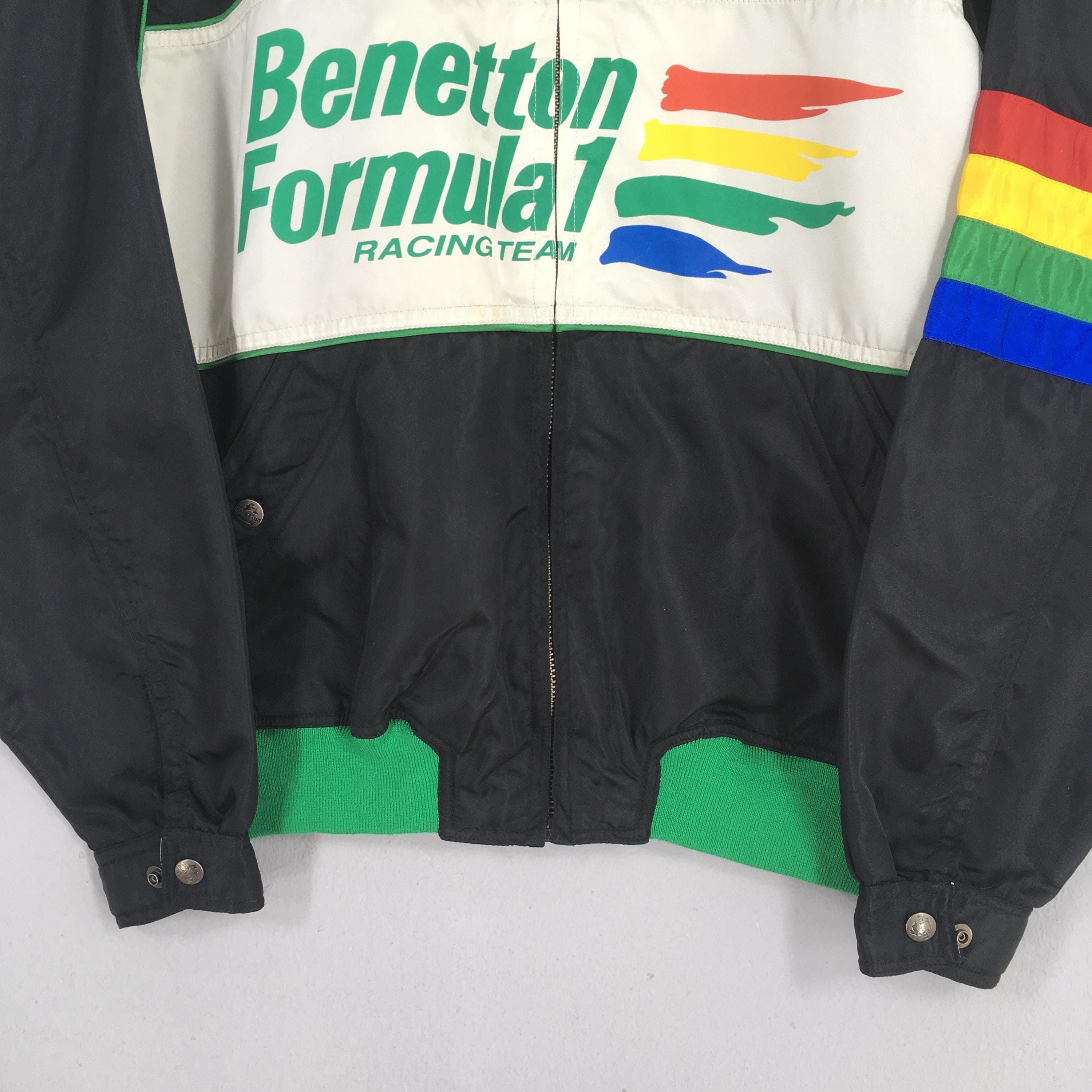 Benetton Vintage Benetton Formula 1 Embroidery Black Jacket XLarge Size US XL / EU 56 / 4 - 3 Thumbnail