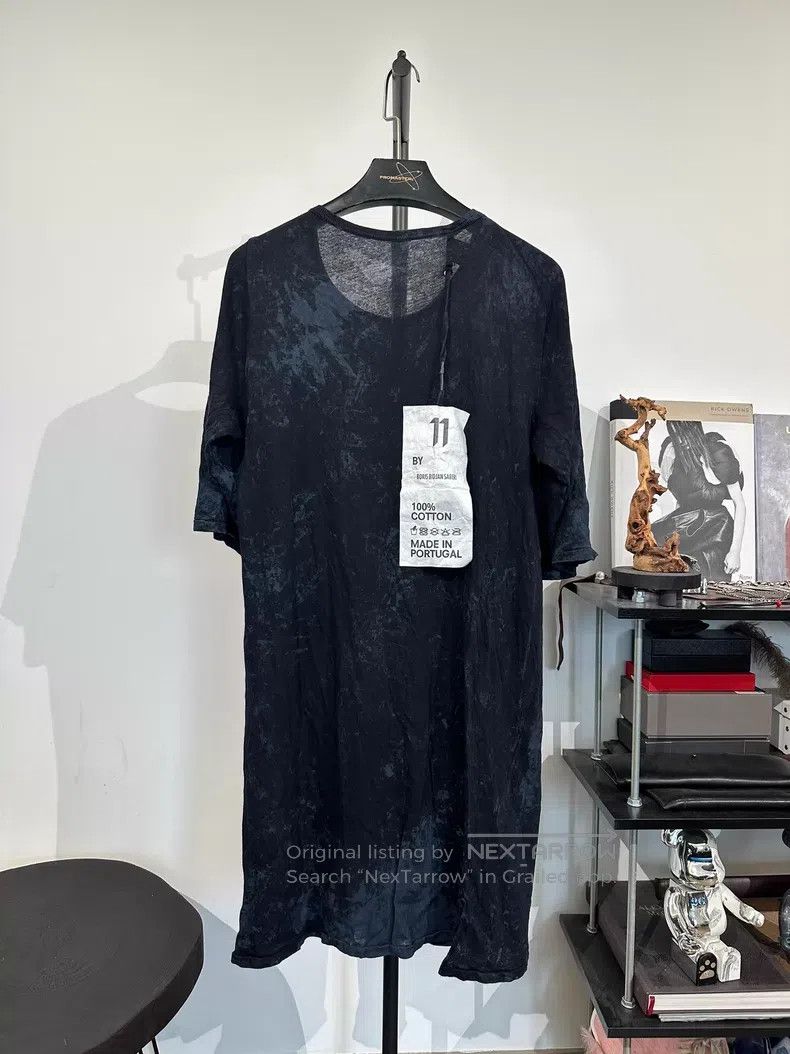 Boris Bidjan Saberi Boris Bidjan Saberi Dyeed distressed short-sleeved T-shirt Size US L / EU 52-54 / 3 - 1 Thumbnail