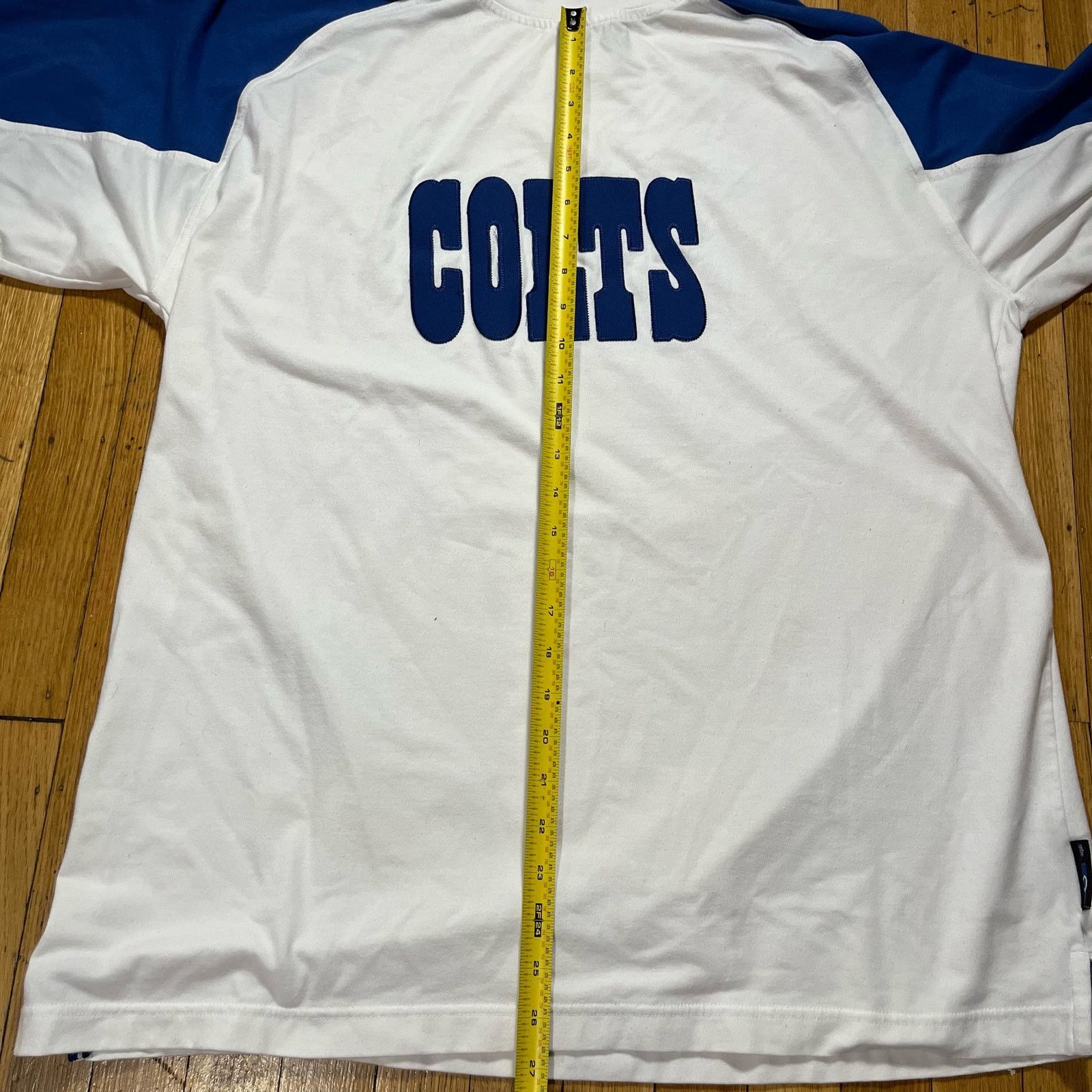 Reebok Y2K 90s Reebok Colts Turtleneck Sweatshirt Sz L White & Blue Size US L / EU 52-54 / 3 - 7 Thumbnail