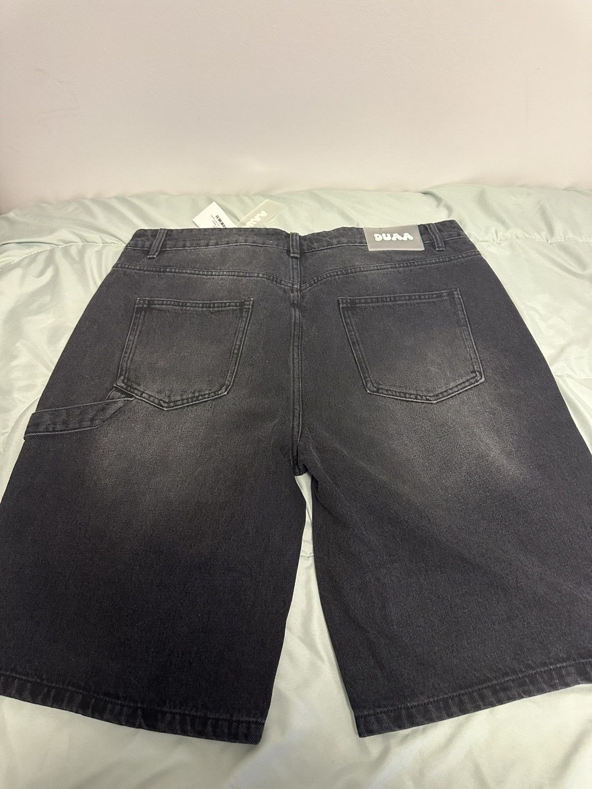 Other DUAA “Supplication” Stone Black Denim Short Rhinestones 38 Size US 38 / EU 54 - 2 Thumbnail