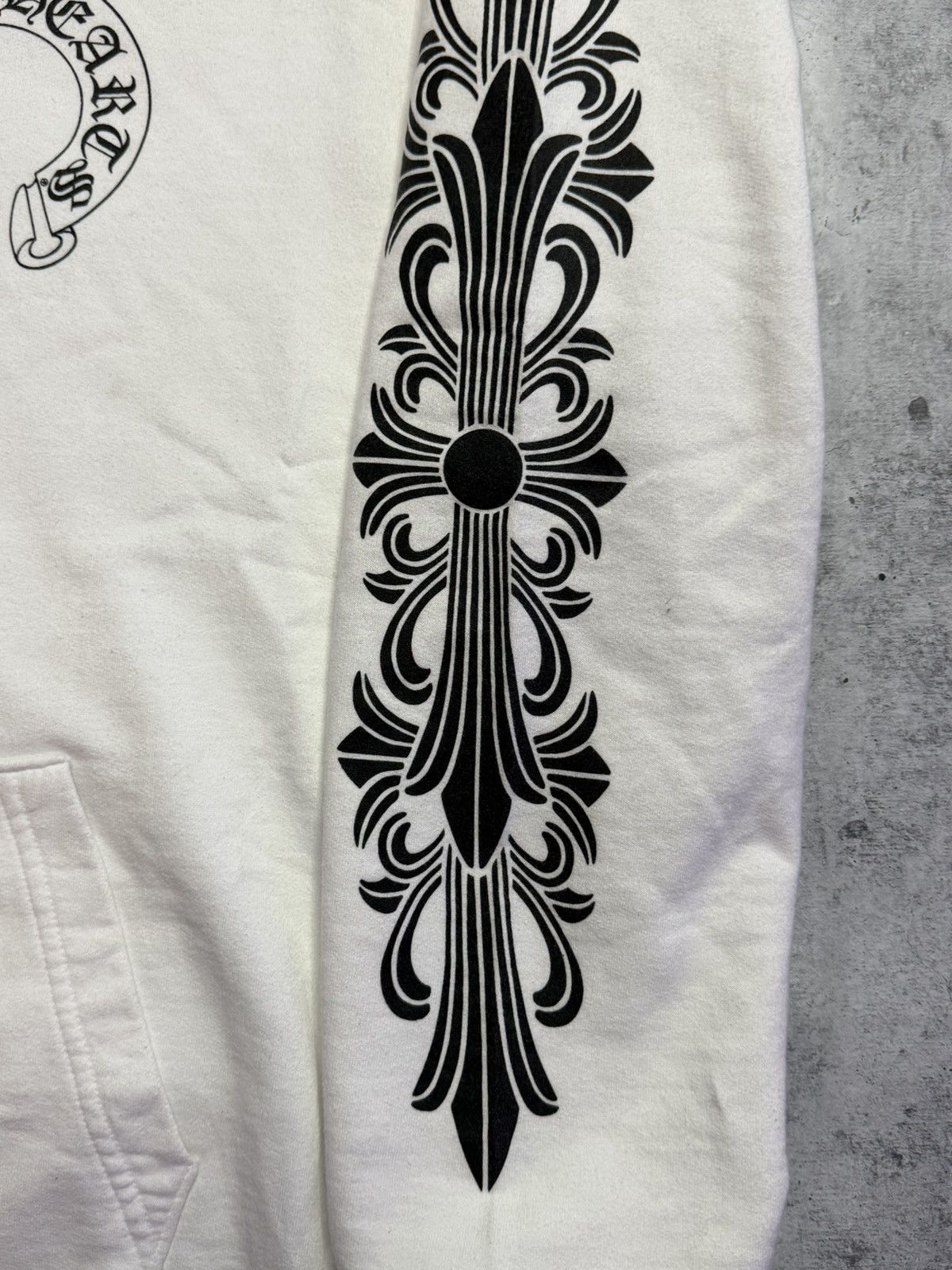 Chrome Hearts Chrome Hearts White Floral Horseshoe Zip up Size US L / EU 52-54 / 3 - 3 Thumbnail