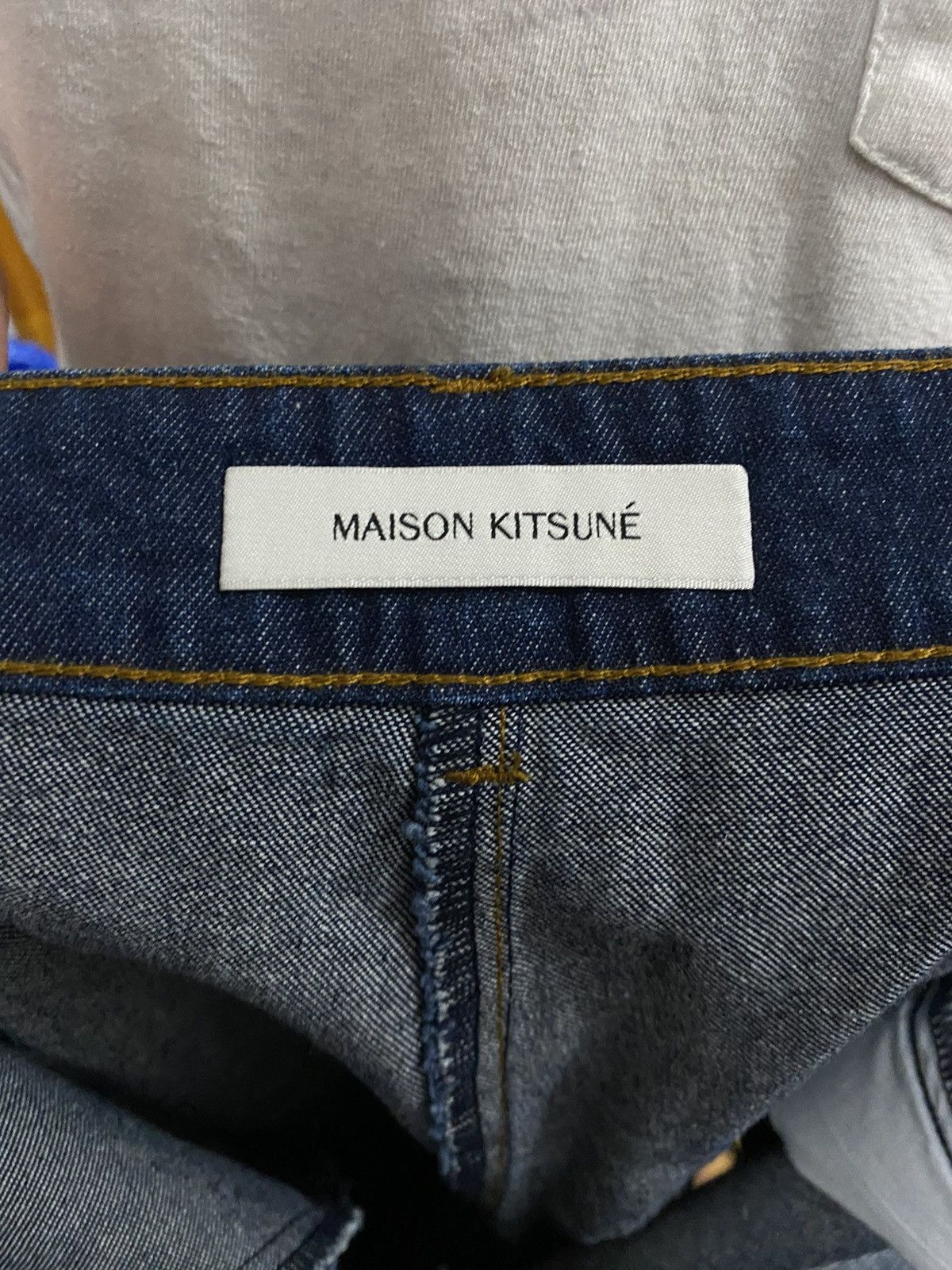 Maison Kitsune Maison Kitsuné Women STRAIGHT DENIM JEANS Size 29" - 7 Thumbnail