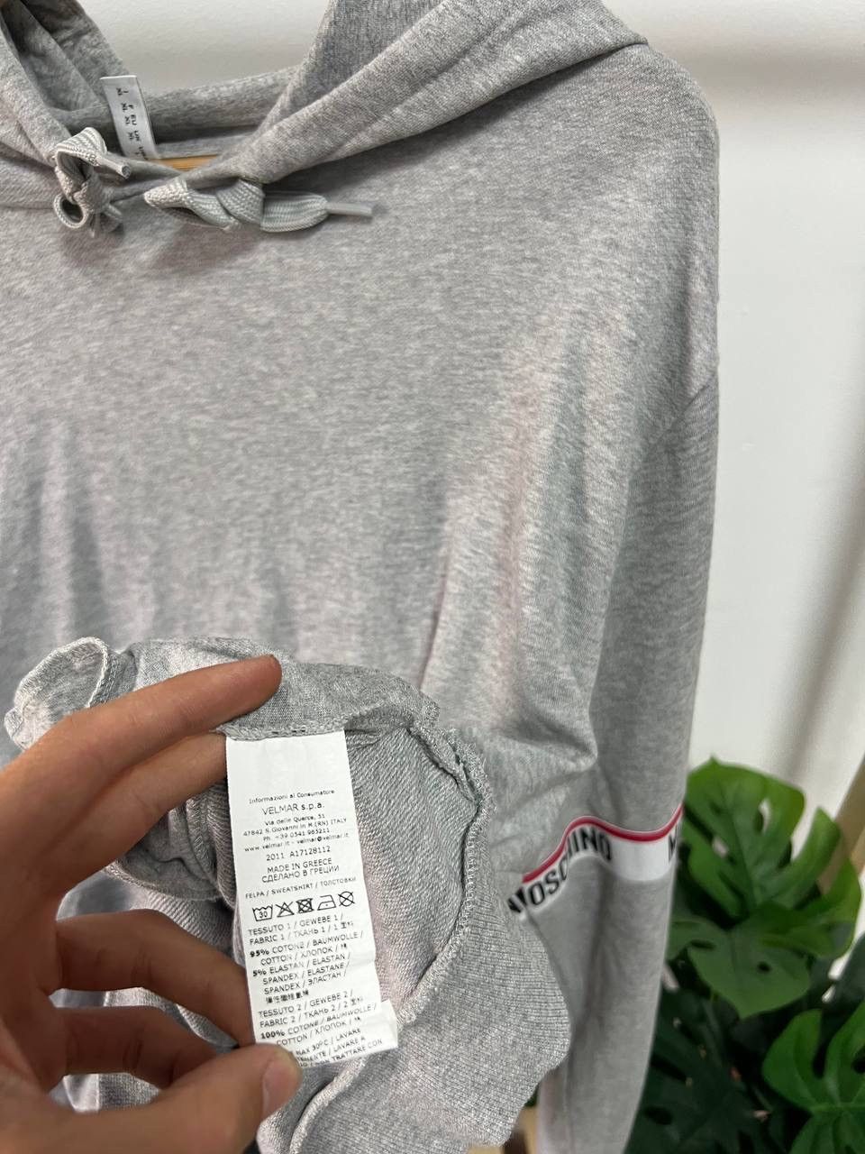 Moschino Moschino Stripes Grey Hoodie Sweatshirt XL Size US XL / EU 56 / 4 - 11 Thumbnail