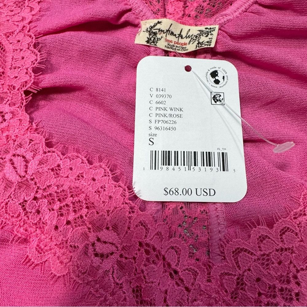 Free People NWT New Free People Forever Young Pink Bodysuit Size S Size S / US 4 / IT 40 - 8 Thumbnail