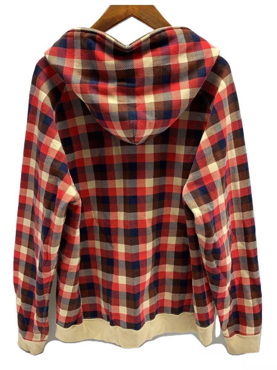 Bape A Bathing Ape Love Gene Check Cotton Parka Red Size US L / EU 52-54 / 3 - 2 Thumbnail