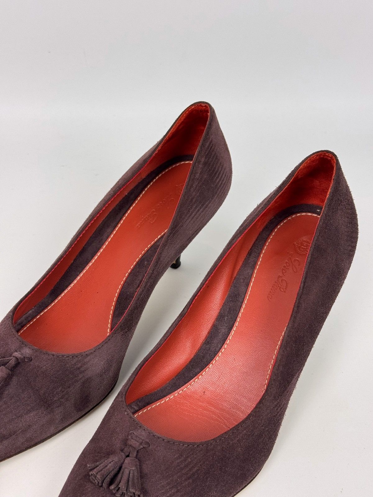 Loro Piana Loro Piana Escarpins Suede Purple Heels Size US 10 / IT 40 - 5 Thumbnail