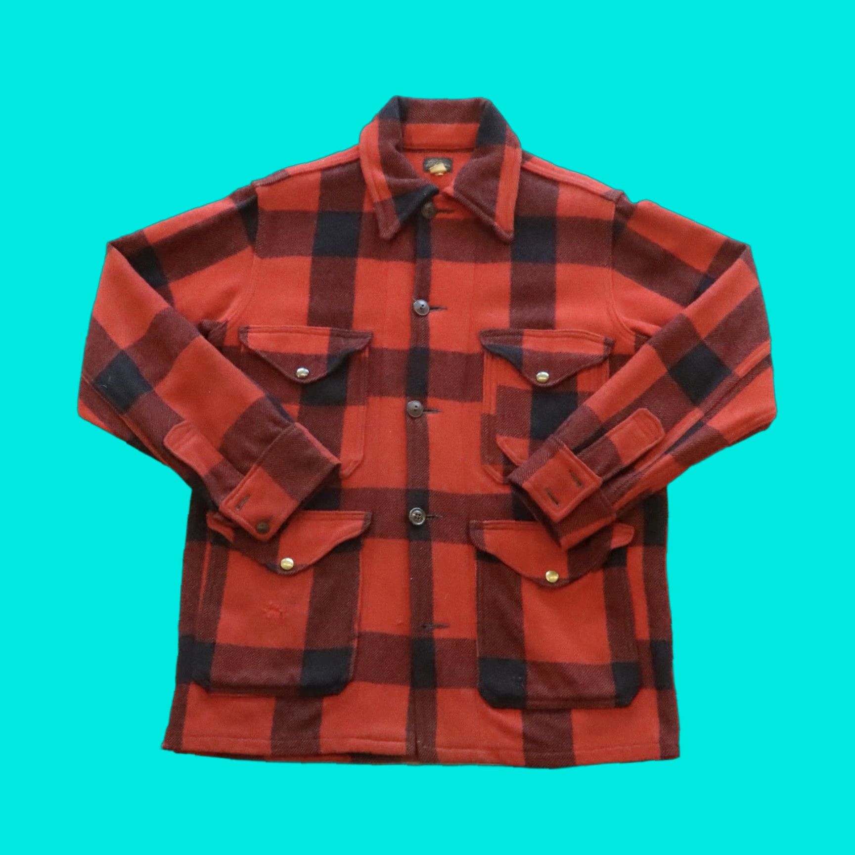 Vintage VINTAGE LL Bean Wool Jacket Mens 40 Red Parka Wool Jacket 40 Mens Red Vintage LL Bean Wool Jacket Size US XXS / EU 40 - 1 Thumbnail