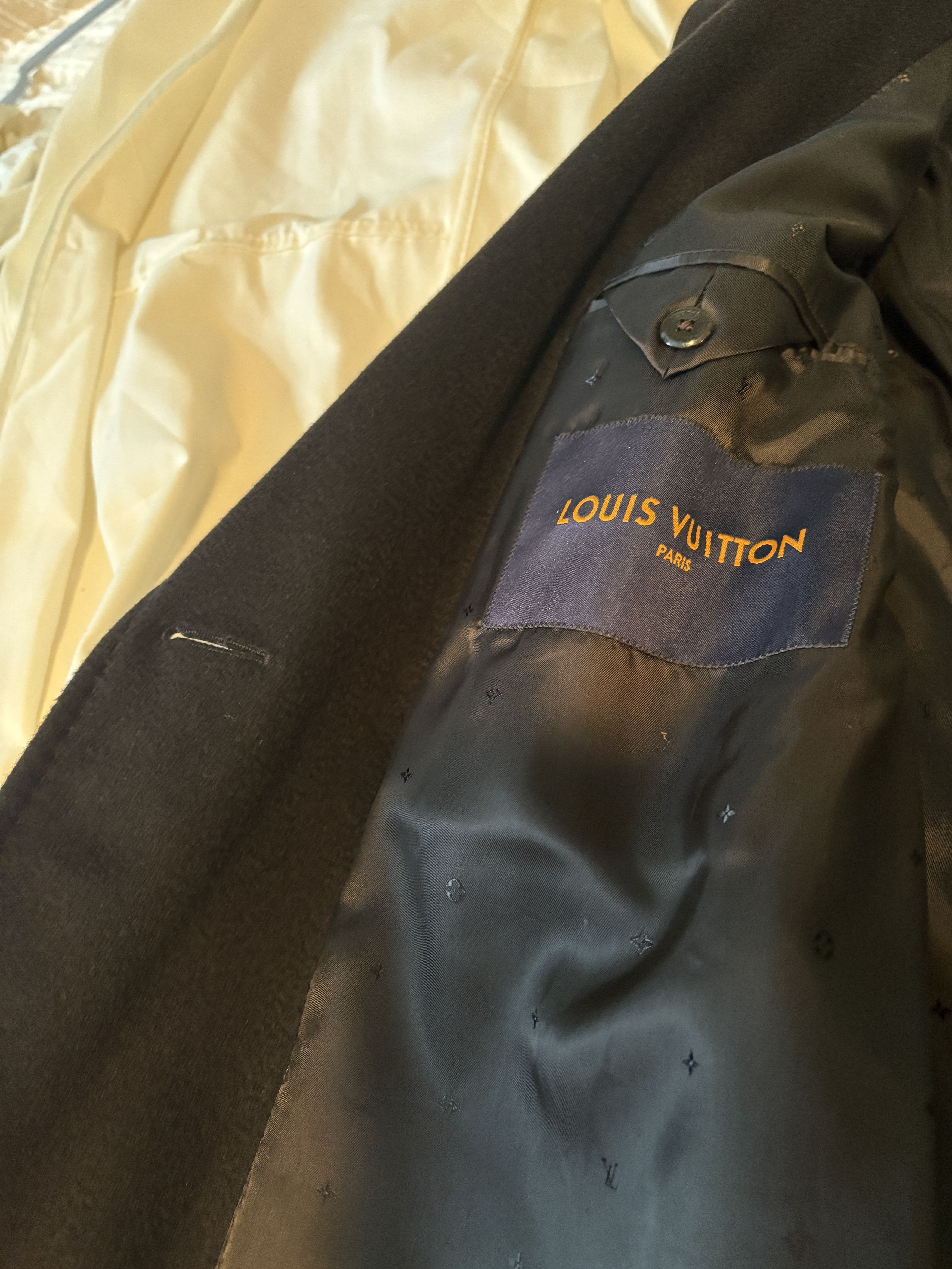 Louis Vuitton "Staples" Double-Breasted Wool Coat Size US L / EU 52-54 / 3 - 3 Thumbnail