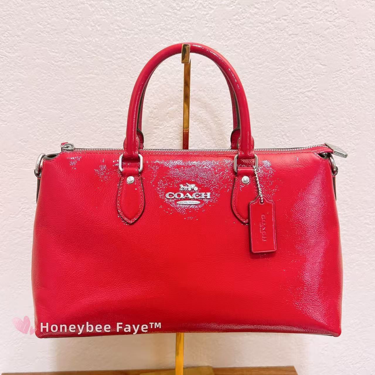 Coach Georgia Satchel Bag CV942 red Size ONE SIZE - 3 Thumbnail