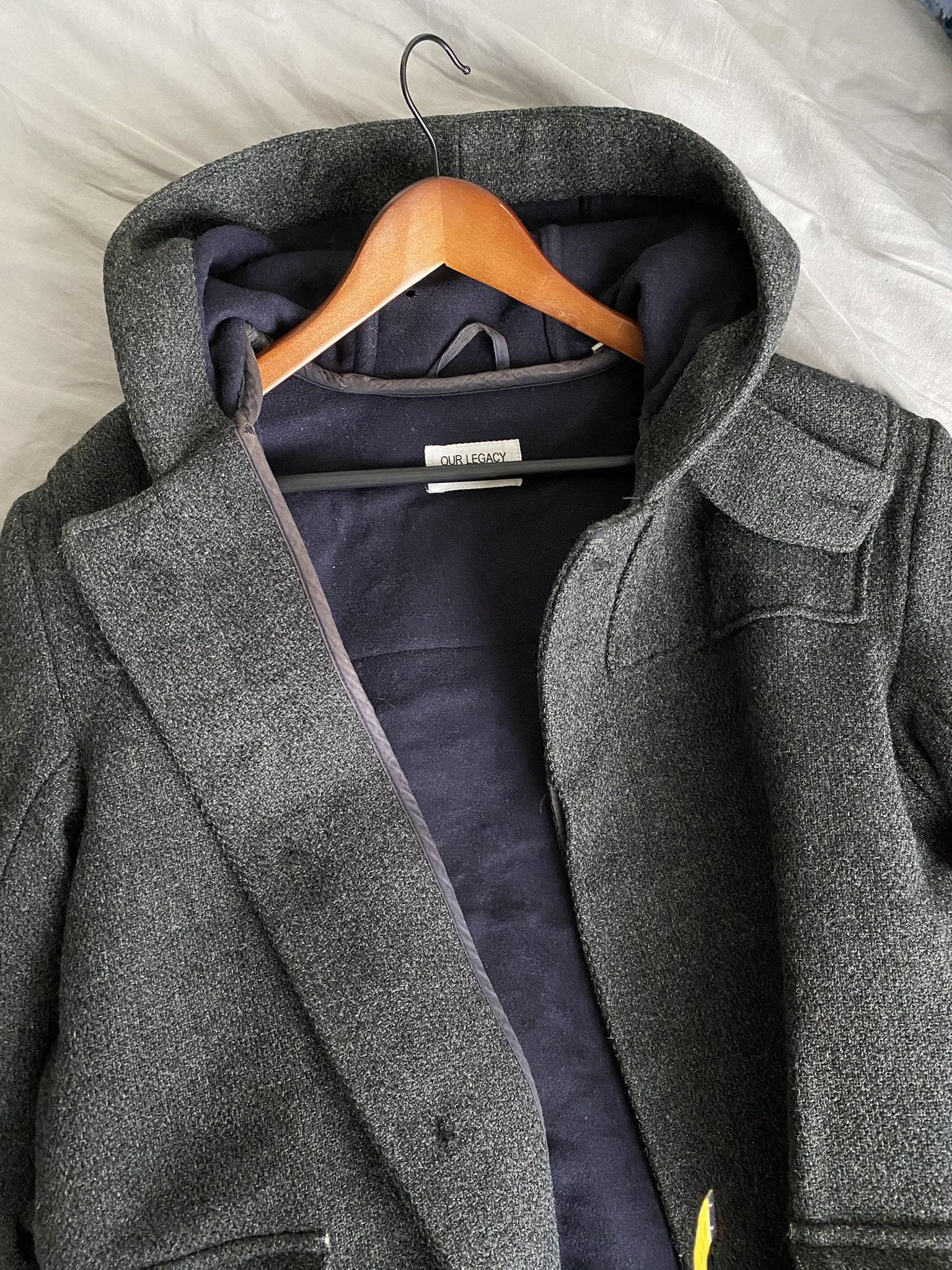 Our Legacy 50/L - Duffle Charcoal Tweed - 100% Virgin Wool Size US L / EU 52-54 / 3 - 15 Thumbnail