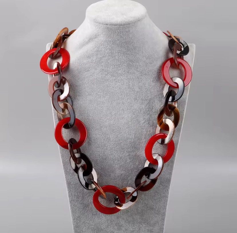 Other Trendy Colorful Link Chain Necklace Size ONE SIZE - 6 Thumbnail