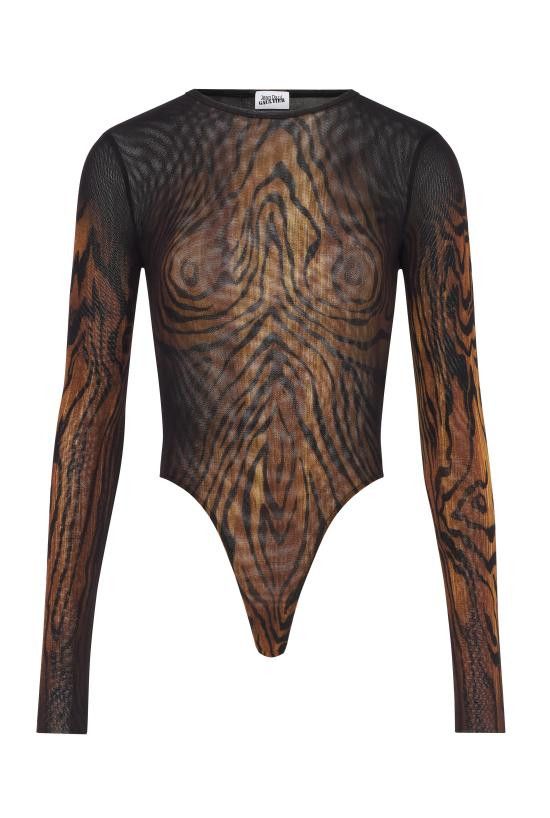 Jean Paul Gaultier JEAN PAUL GAULTIER Women Bodysuit Tops 25 03 W TO314 M002P 0060 Black Size M / US 6-8 / IT 42-44 - 1 Preview