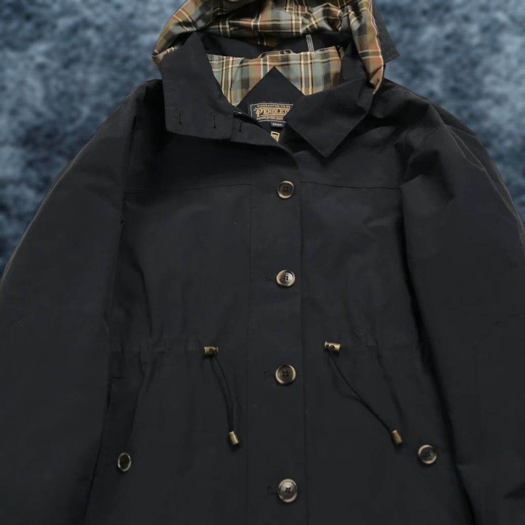 Pendleton VINTAGE Pendleton Trench Coat Womens Medium Blue Hooded Classic Outdoor Size M / US 6-8 / IT 42-44 - 1 Thumbnail