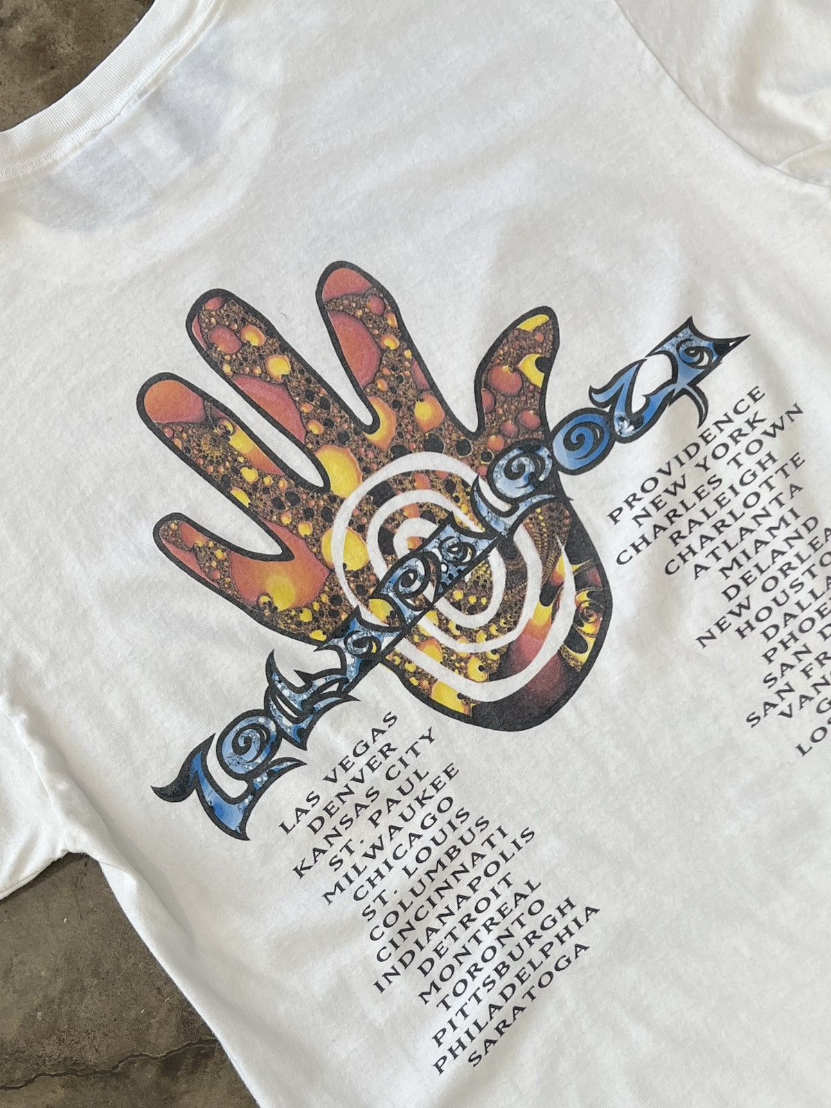 Band Tees Vintage 1994 Lollapalooza Festival Psychedelic Tee XL Size US XL / EU 56 / 4 - 4 Thumbnail