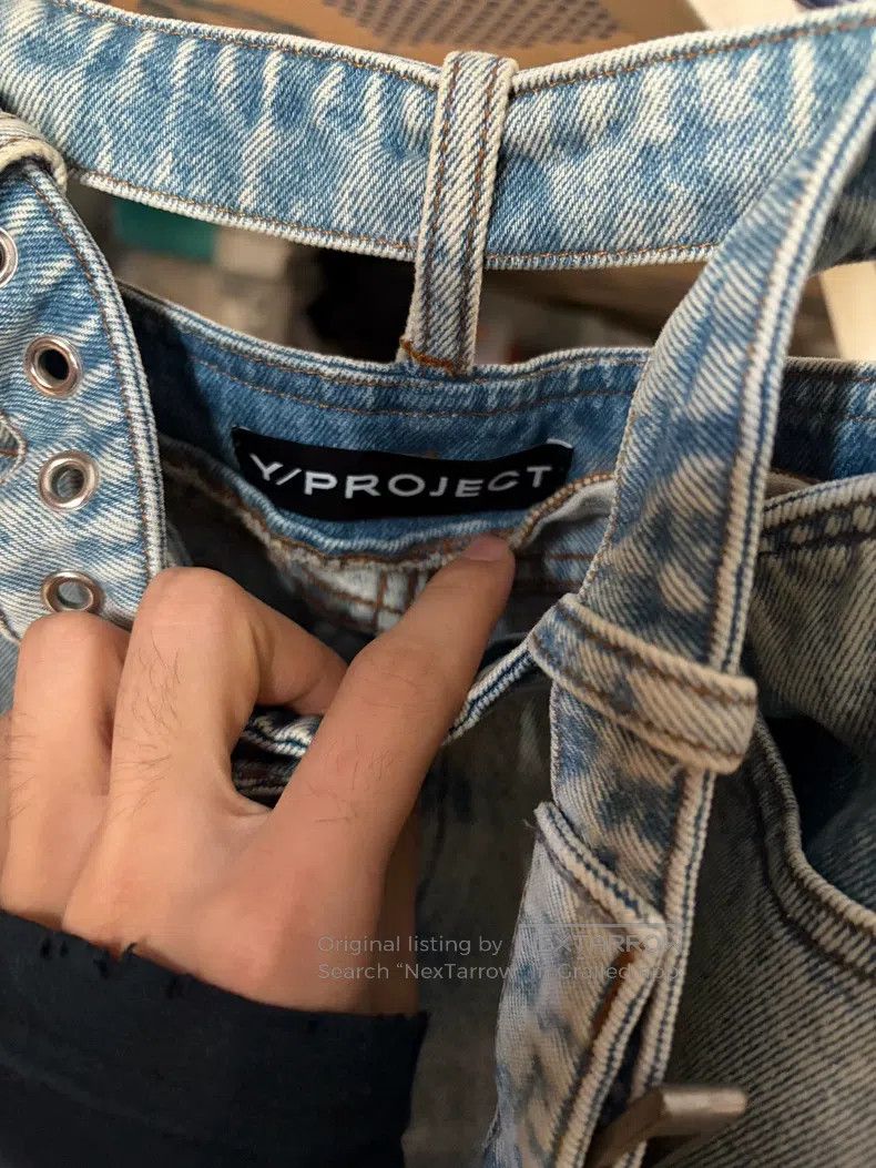 Y/Project Y/PROJECT Size 30 Applique comfortable wide-leg jeans Size US 30 / EU 46 - 2 Thumbnail