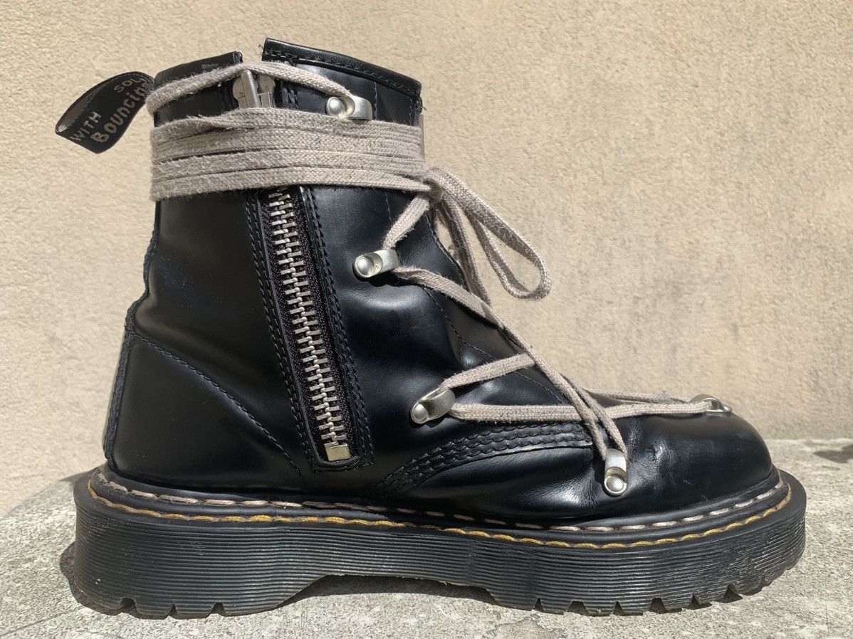 Dr. Martens × Rick Owens Dr. Martens x Rick Owens 1460 BEX Leather Boots – Black Size US 8.5 / EU 41-42 - 7 Thumbnail