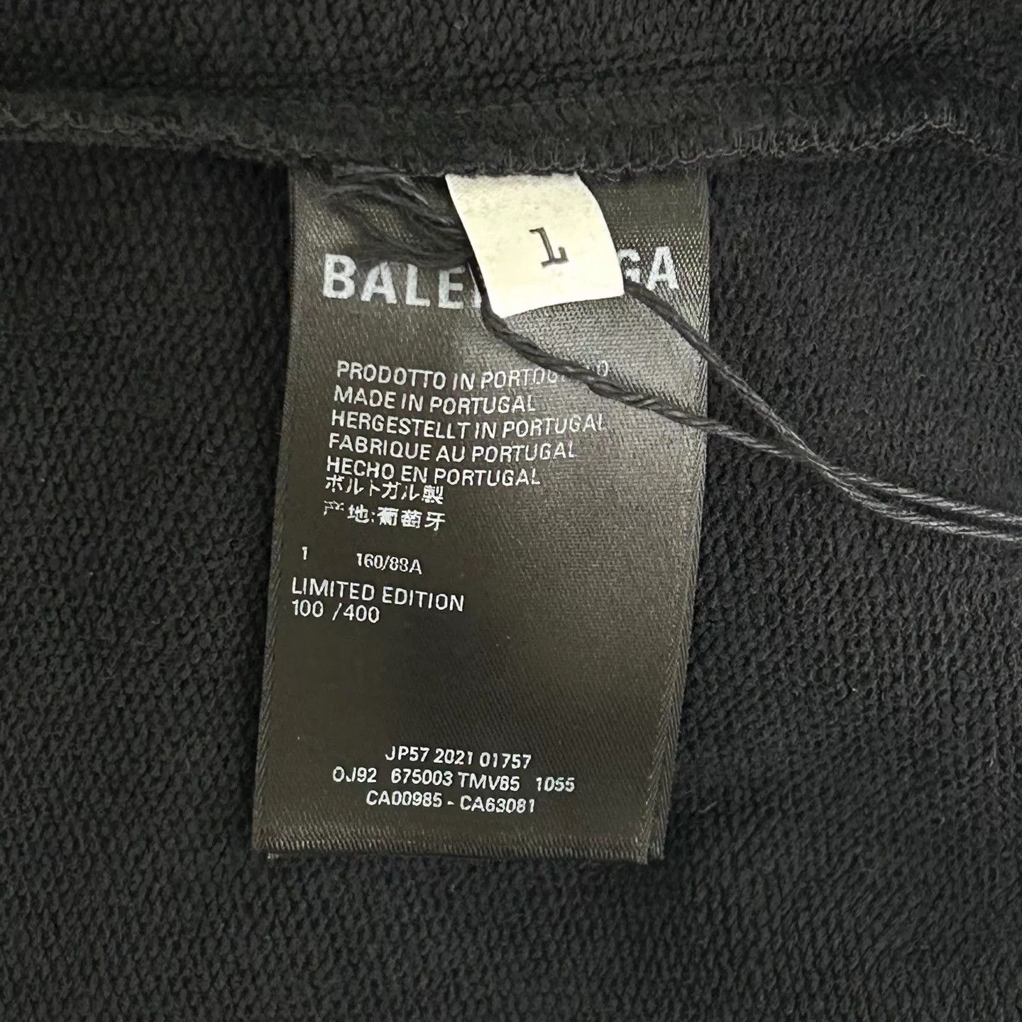 Balenciaga Balenciaga Aya Nakamura Washed Black Hoodie Size US S / EU 44-46 / 1 - 4 Thumbnail
