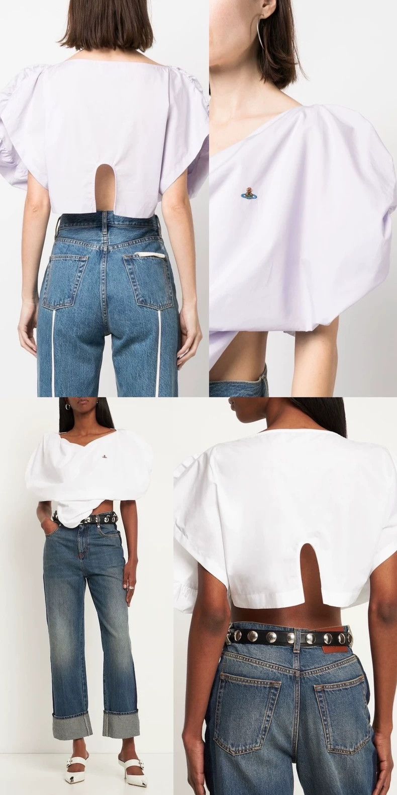 Vivienne Westwood Vivienne Westwood Heart-shaped silhouette cropped top Size XS / US 0-2 / IT 36-38 - 4 Thumbnail