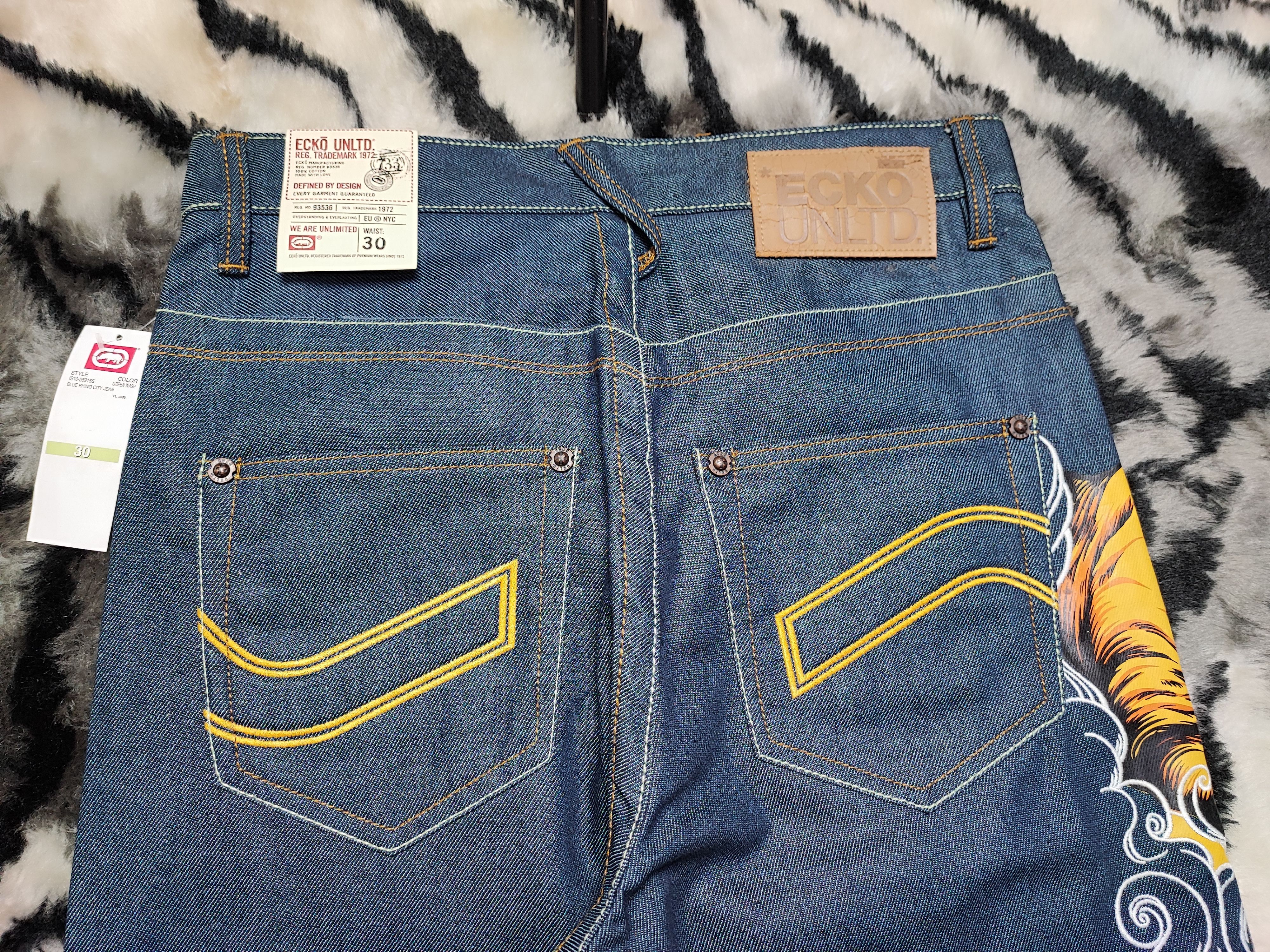 Ecko Unltd. Crazy Vintage Y2K Ecko UNLTD Baggy Jeans Skater Size US 30 / EU 46 - 9 Thumbnail