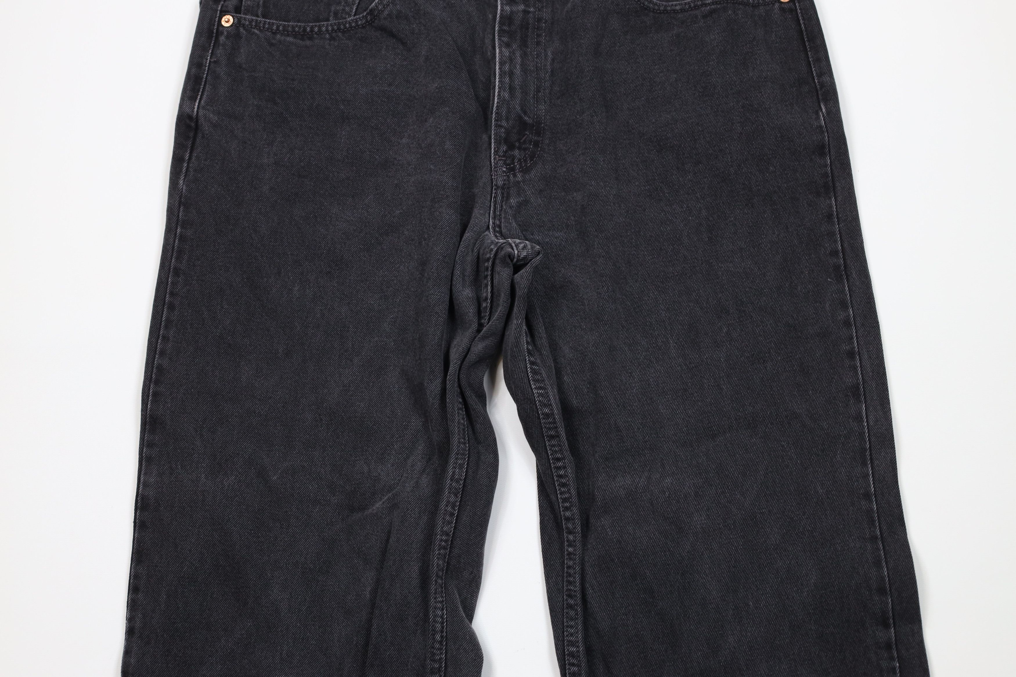 Levi's Vintage 90s Levis 550 Relaxed Fit Denim Jeans Black Cotton Size US 36 / EU 52 - 3 Thumbnail