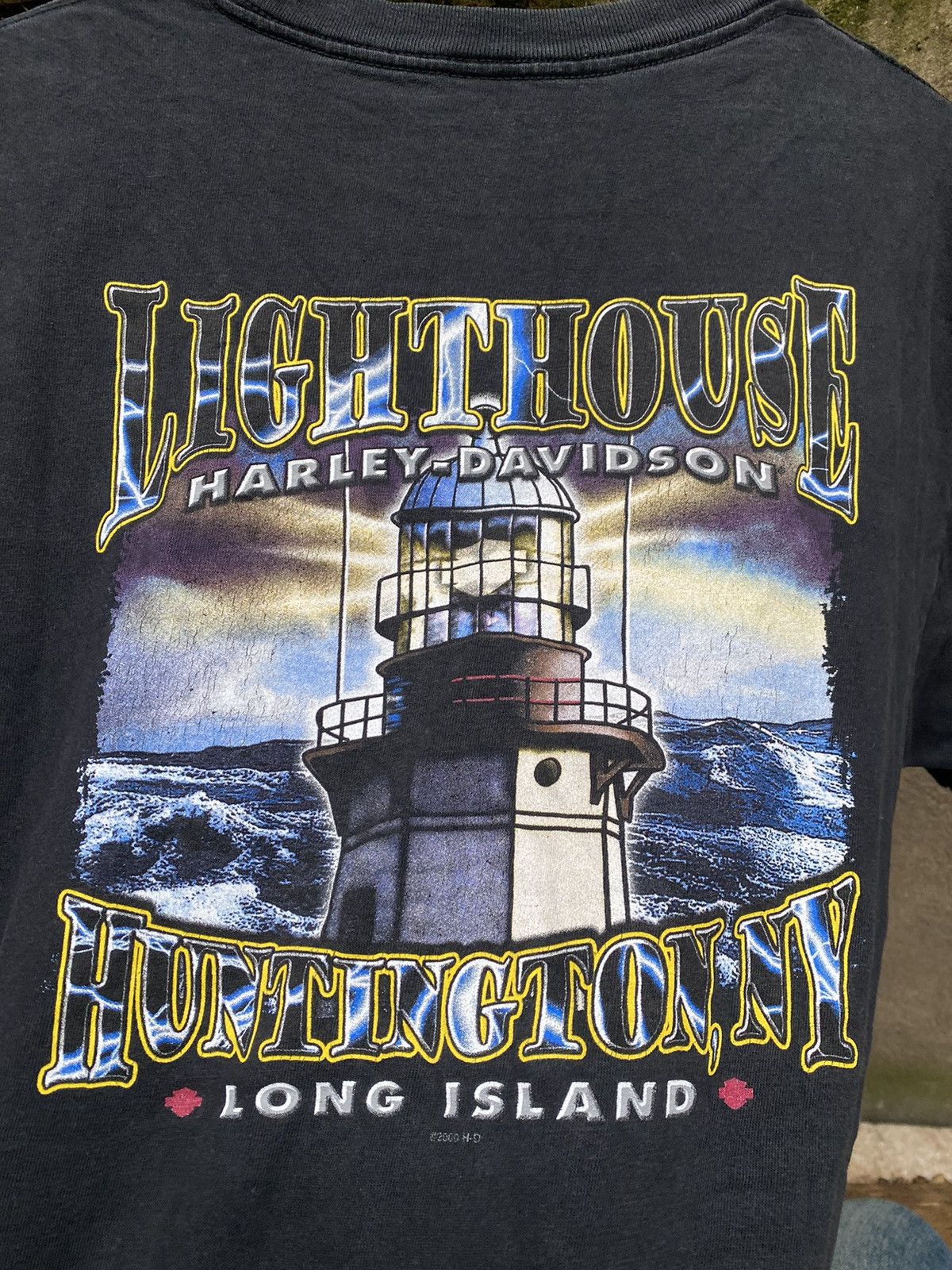 Harley Davidson Harley-Davidson Vintage 2000 lighthouse T-Shirt Size US XL / EU 56 / 4 - 5 Thumbnail