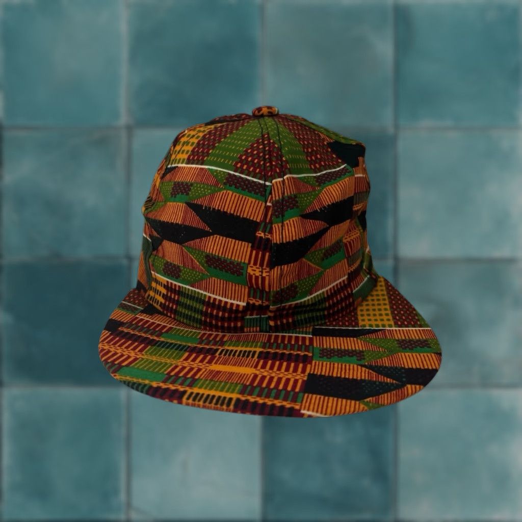 Vintage VINTAGE Africa Kente Baseball Snapback Hat Cap Adult OSFA Orange 90s Twill Deadstock NWOT Adjustable Snap Back Men Boys Girls OsFA? Size ONE SIZE - 1 Thumbnail