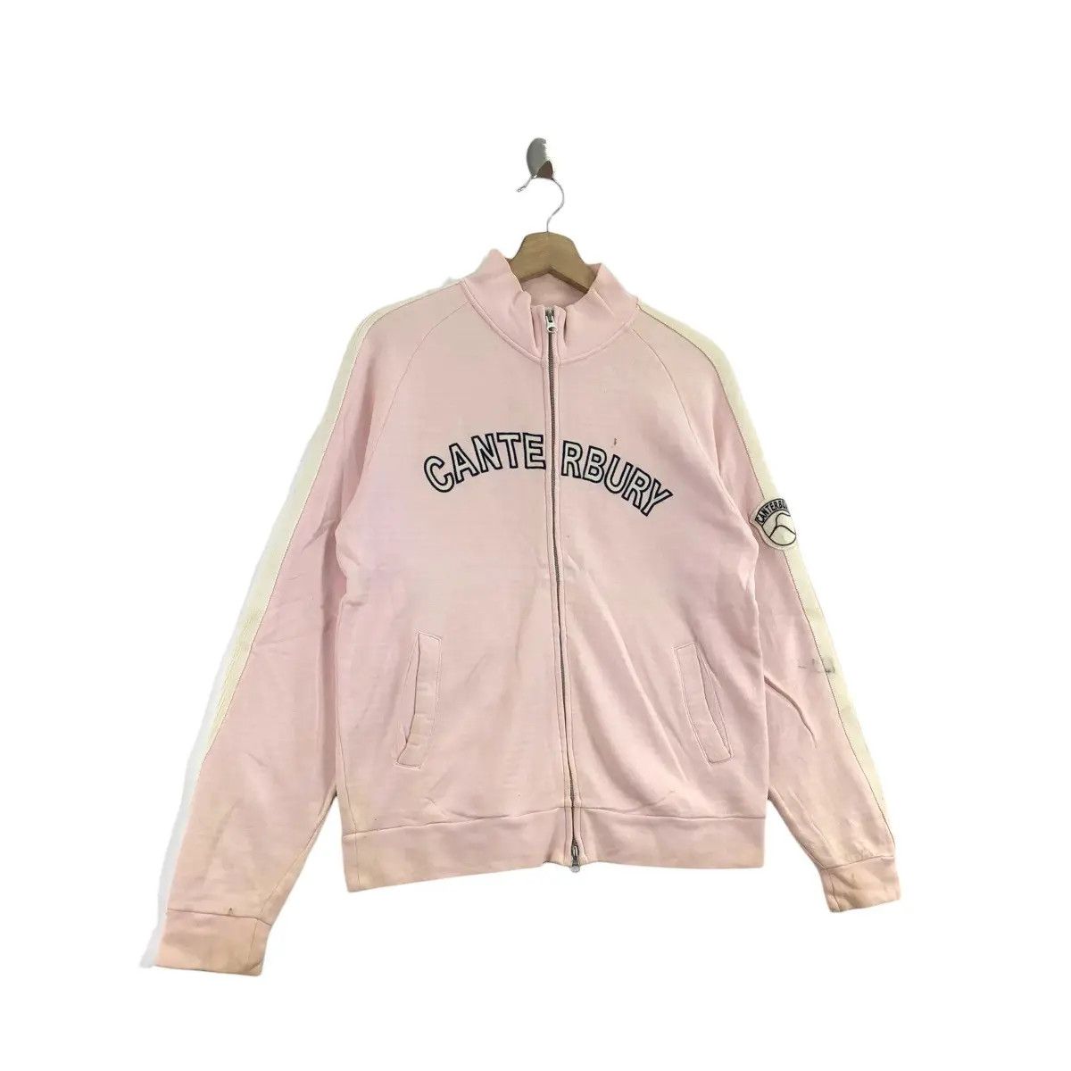 Canterbury of New Zealand Vtg CANTERBURY NEW ZEALAND Center Logo Sweater Pink Zipper Size L / US 10 / IT 46 - 3 Thumbnail