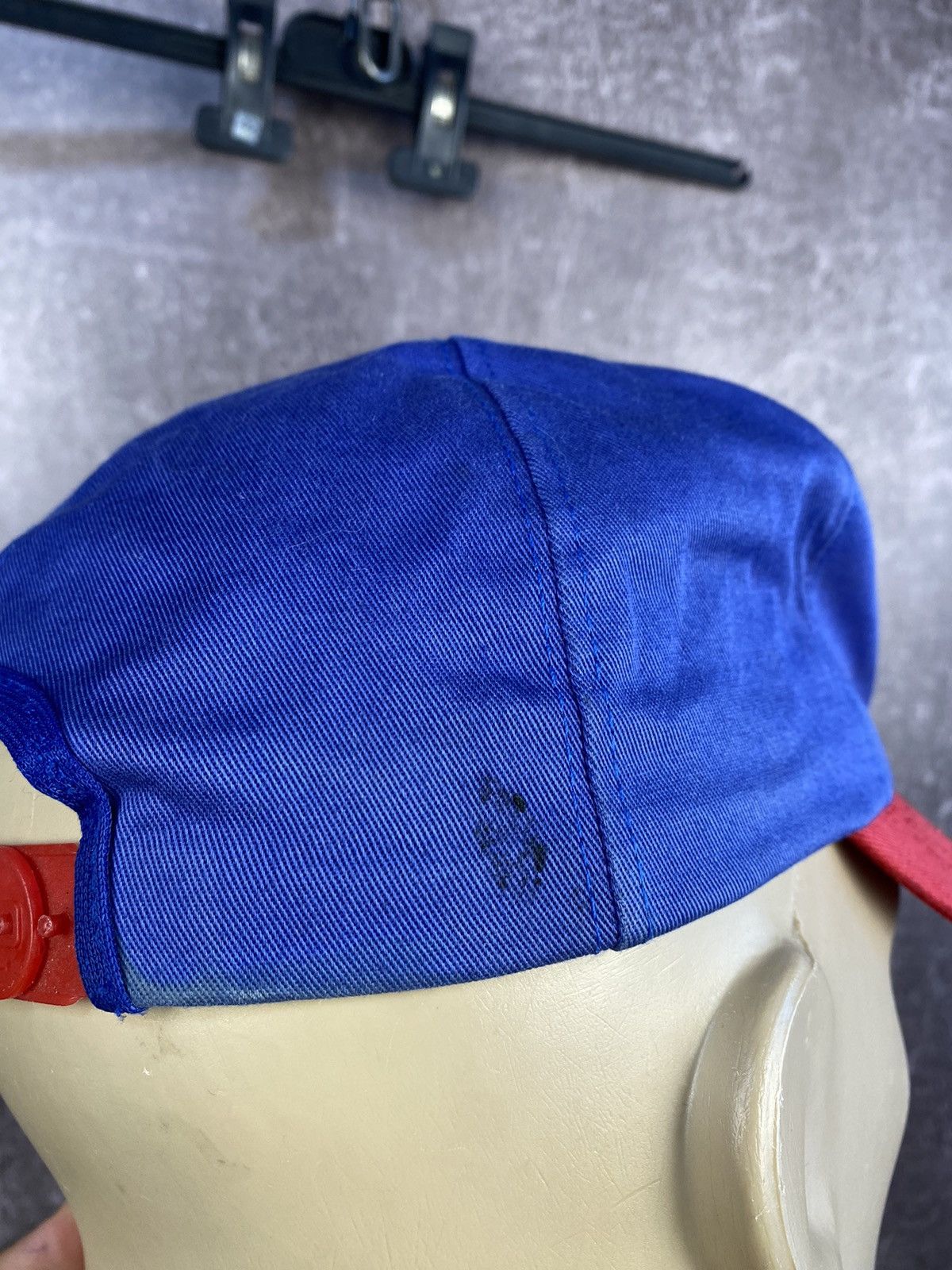 MLB VINTAGE Atlanta Braves Hat Cap Blue Red Baseball Men 90s Size ONE SIZE - 11 Thumbnail