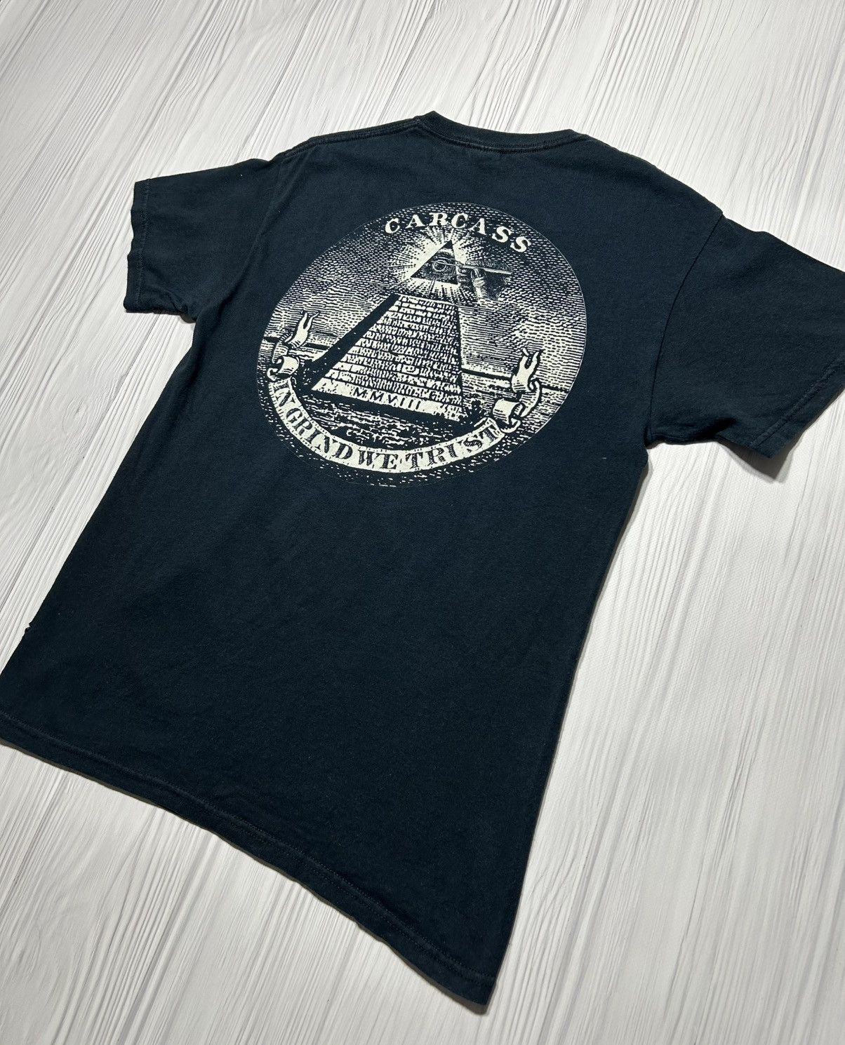 Band Tees Vintage Carcass In Grind We Trust Promo Metal T-Shirt Size US M / EU 48-50 / 2 - 9 Thumbnail