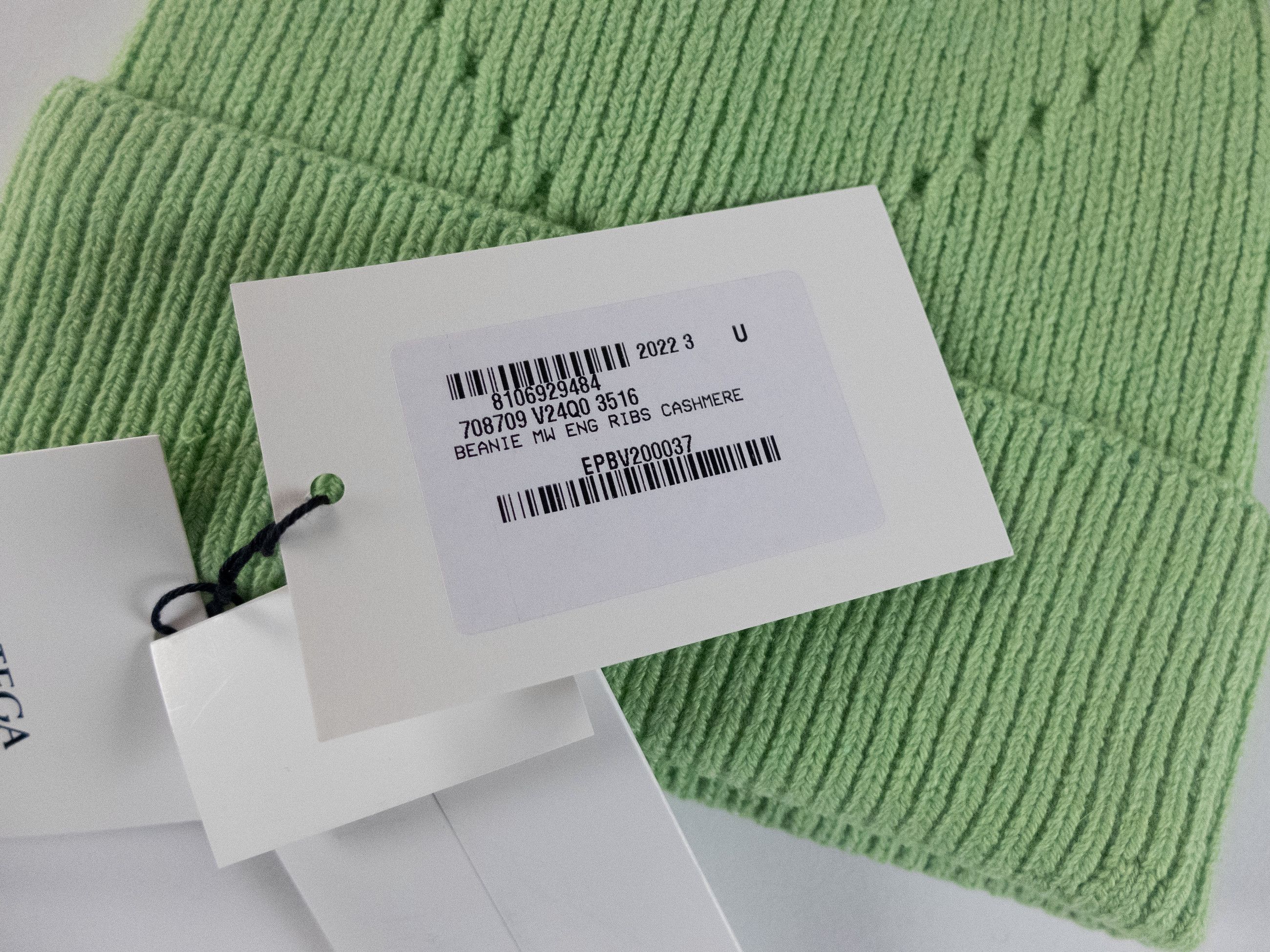 Bottega Veneta BOTTEGA VENETA pastel green cashmere beanie hat One Size q Size ONE SIZE - 3 Thumbnail