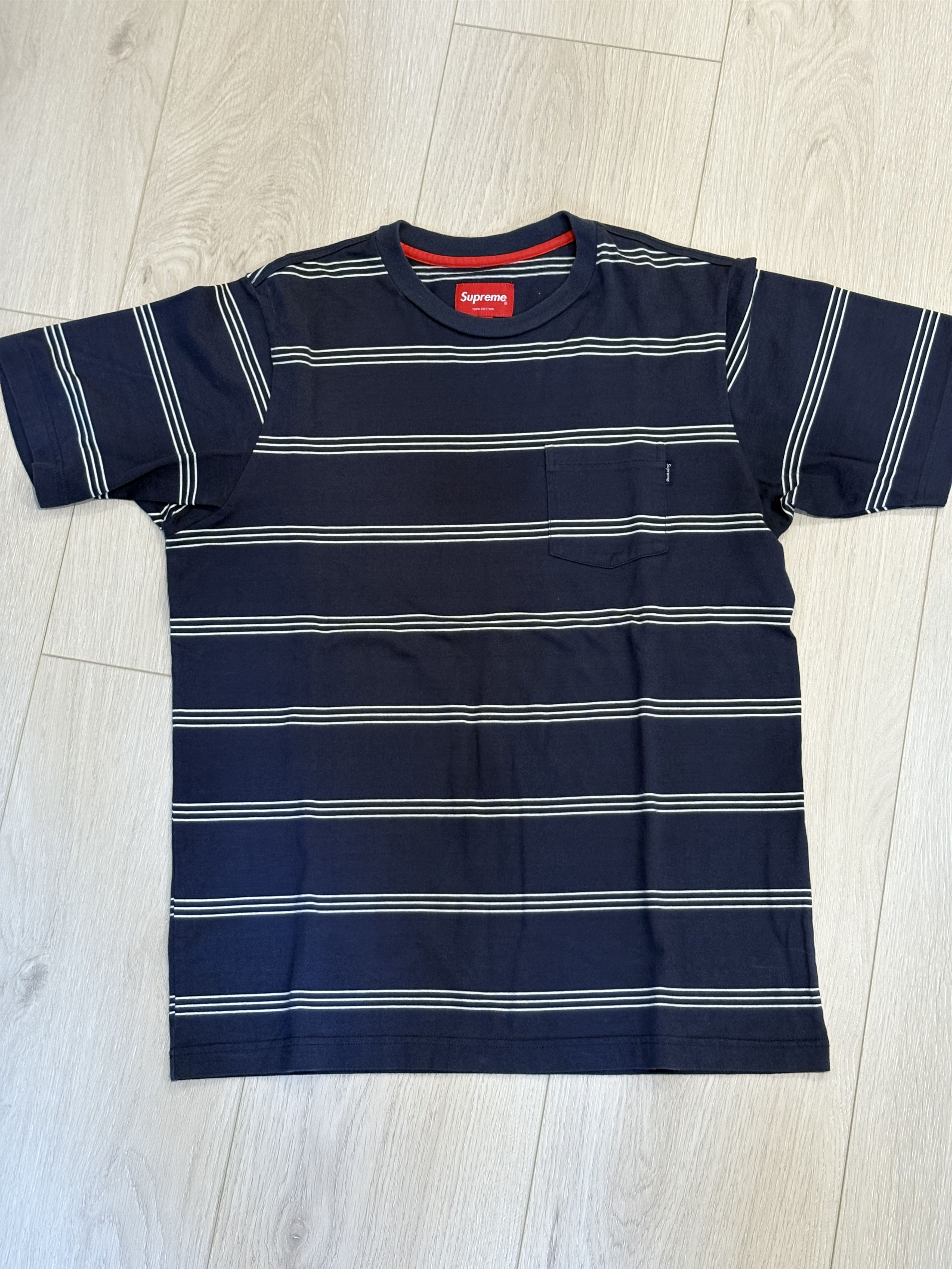 Supreme Micro Stripe Pocket Tee SS 2010 Size US M / EU 48-50 / 2 - 1 Thumbnail