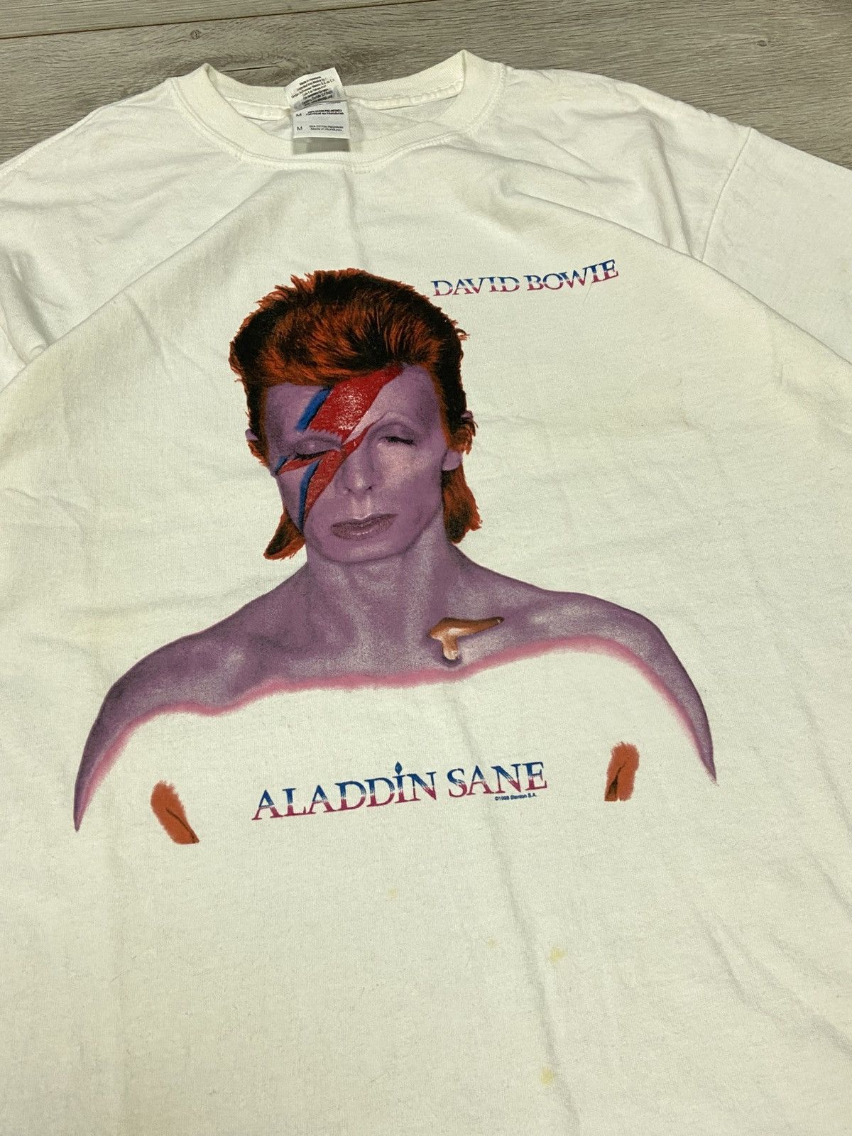 Band Tees Rare Vintage David Bowie Aladdin Sane 1998 T-Shirt Size US M / EU 48-50 / 2 - 5 Thumbnail