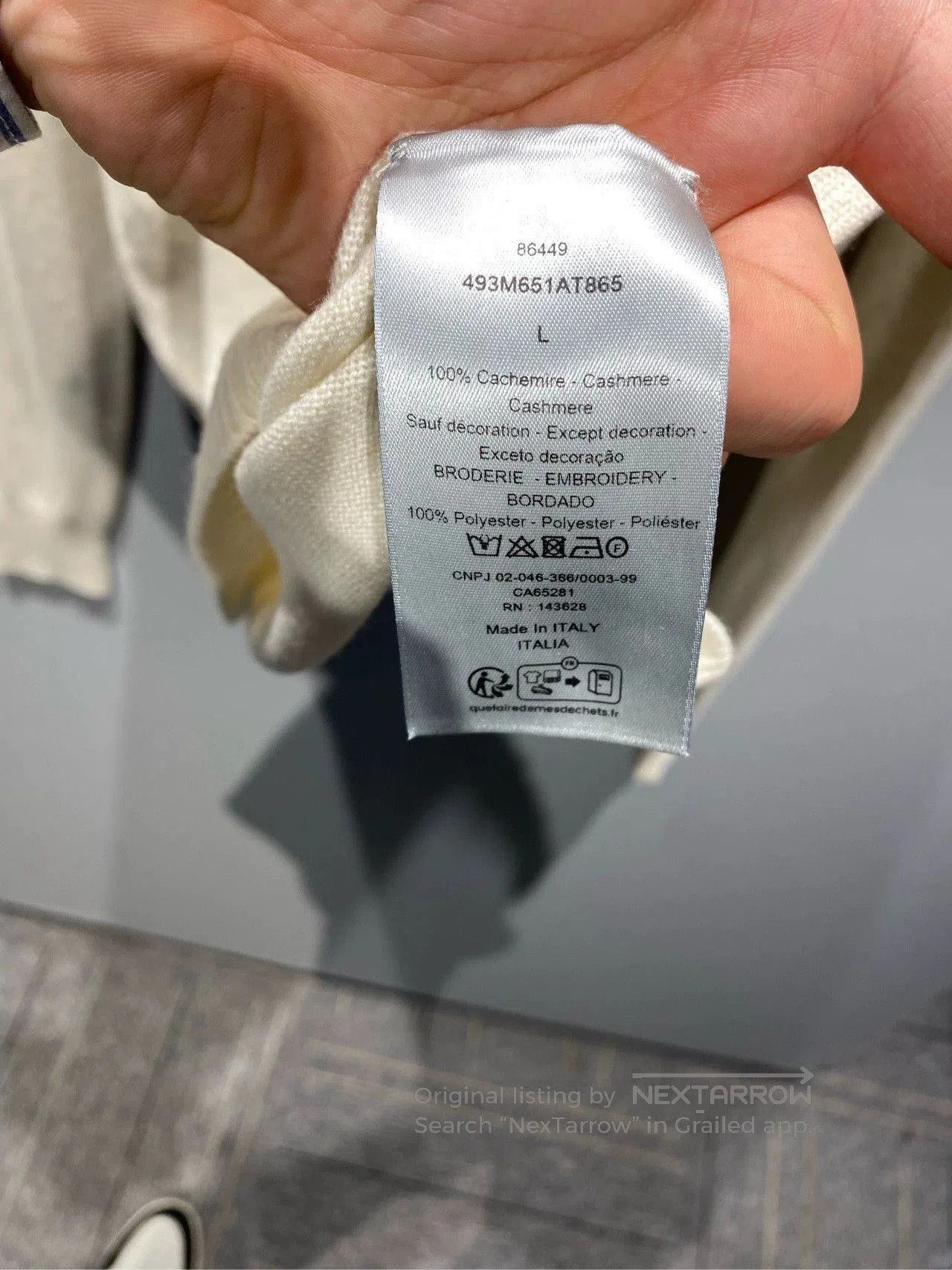 Dior dior fw24 round neck cashmere sweater. Size US L / EU 52-54 / 3 - 4 Thumbnail