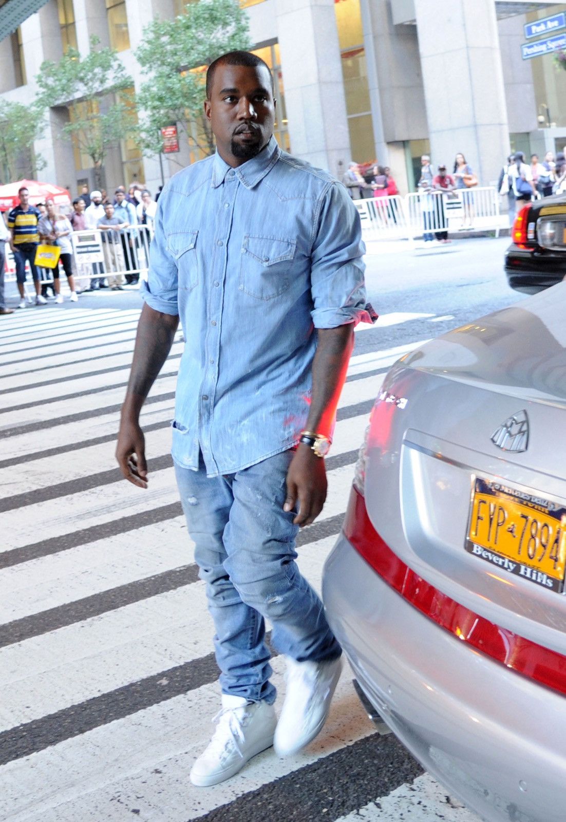 Balmain BALMAIN Decarnin FW 2011 Distressed Biker Denim Jeans Kanye Size US 30 / EU 46 - 5 Thumbnail