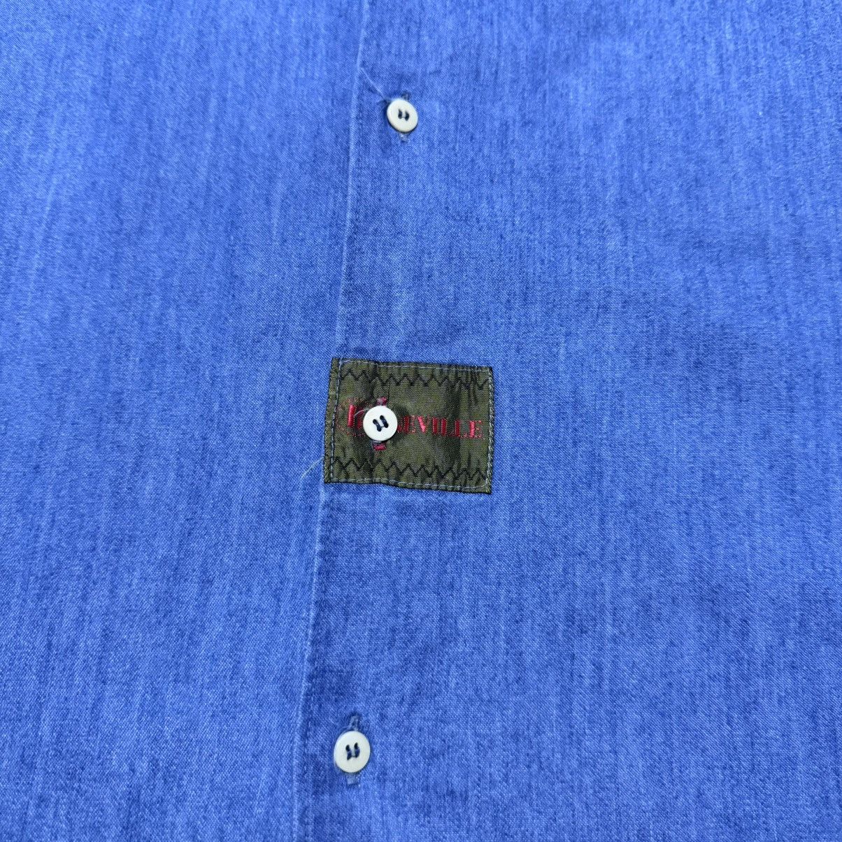 Boneville Vintage 80s Boneville Denim Shirt Oversized Mossimo Osti Size US L / EU 52-54 / 3 - 6 Thumbnail