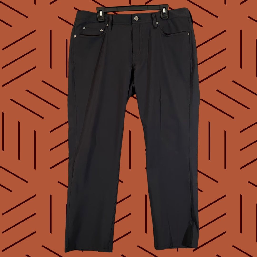 Vintage J Hilburn Pants Mens 38 Regular Dress Pants Black 38W 27L Polyester Casual Mens Size US 38 / EU 54 - 1 Thumbnail