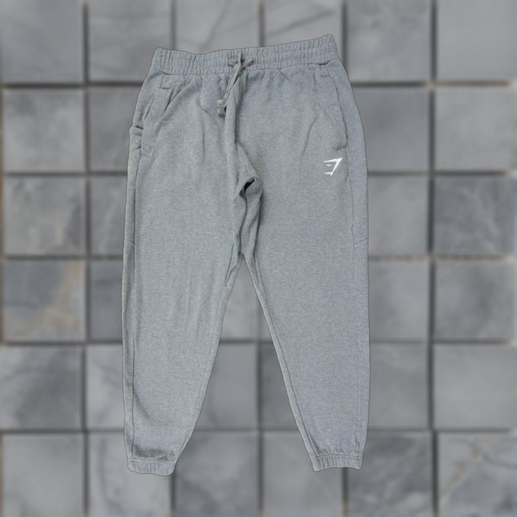Gymshark Gymshark Sweatpants Mens Large Gray Joggers Fleece Athletic Tight Knit Regular Fit 27in Inseam Vintage No Mens Size US 33 - 1 Thumbnail