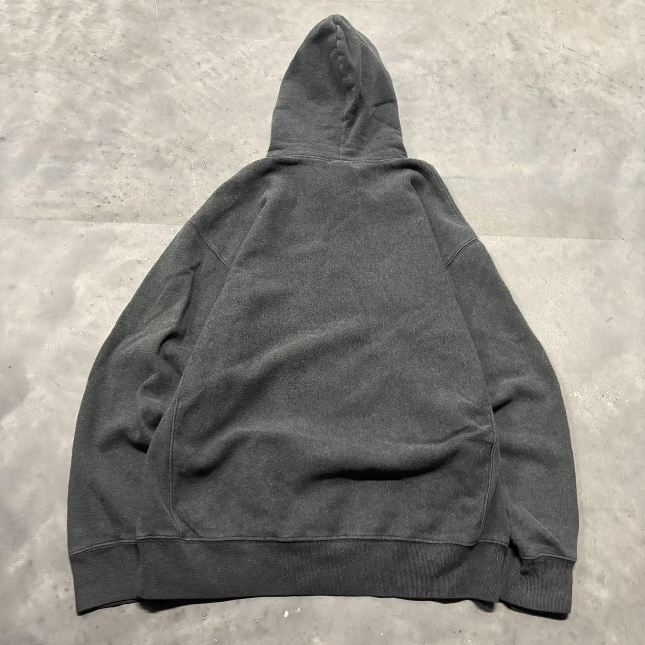 Japanese Brand × Vintage Crazy Vintage Y2K/2000s Dark Grey Blank Streetwear Heavyweight Essential Hoodie! Size US M / EU 48-50 / 2 - 7 Thumbnail