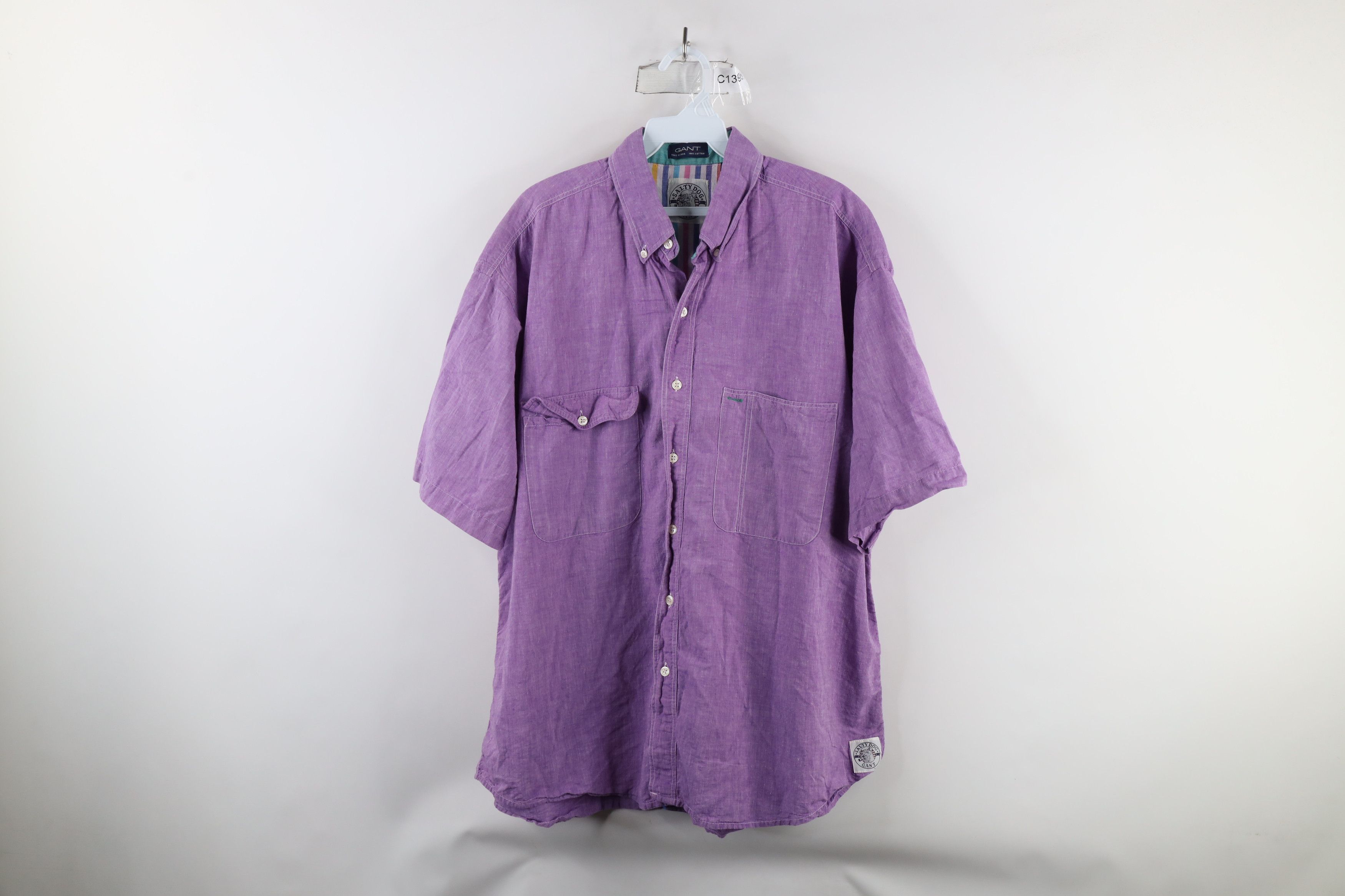Vintage Vintage 90s Streetwear Baggy Fit Short Sleeve Button Shirt Size US XL / EU 56 / 4 - 1 Thumbnail