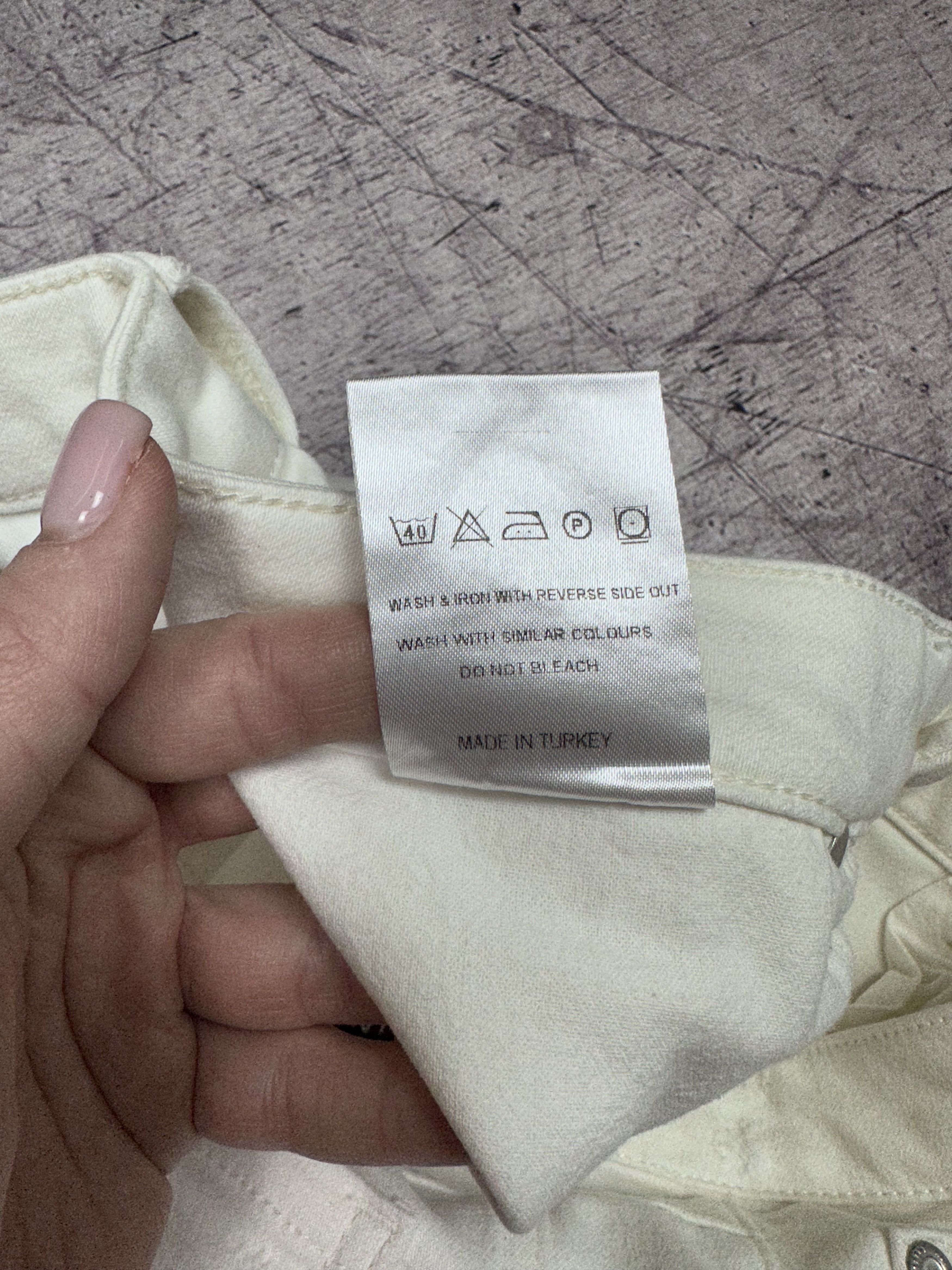 Represent Clo. Represent Mens Biker Jeans Destroy White Denim Pants Size US 34 / EU 50 - 7 Thumbnail