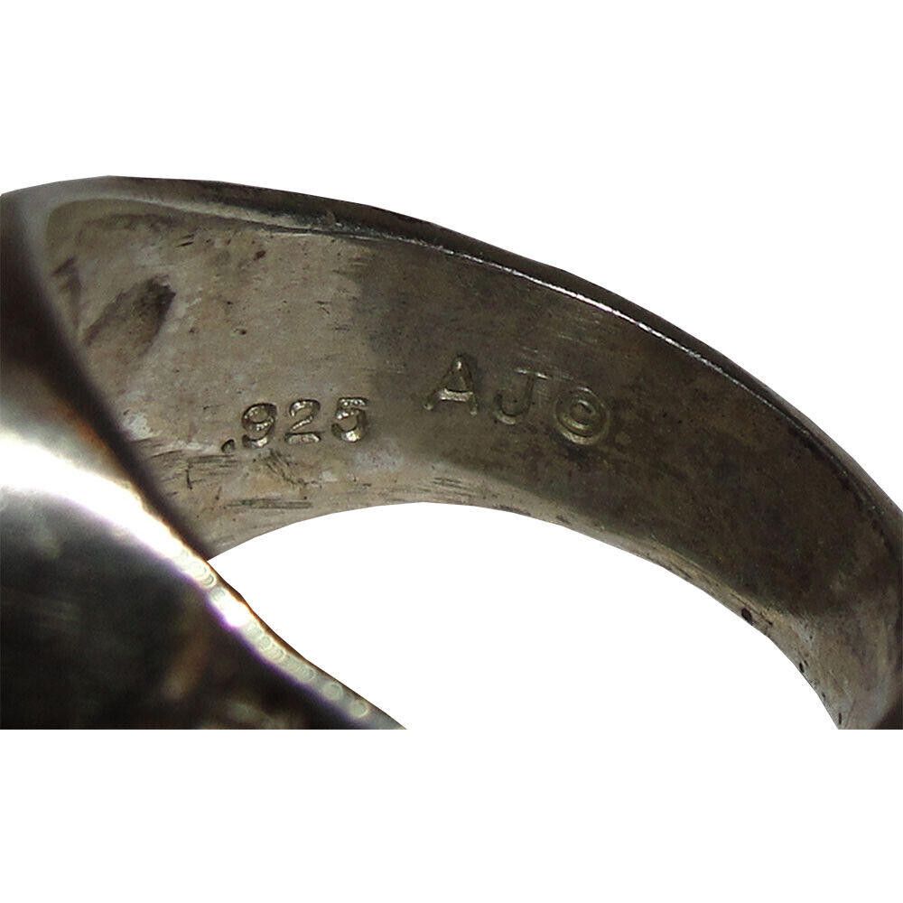 Designer Antiqued Sterling Silver Rhino Horn Ring Rhinoceros Size ONE SIZE - 7 Thumbnail
