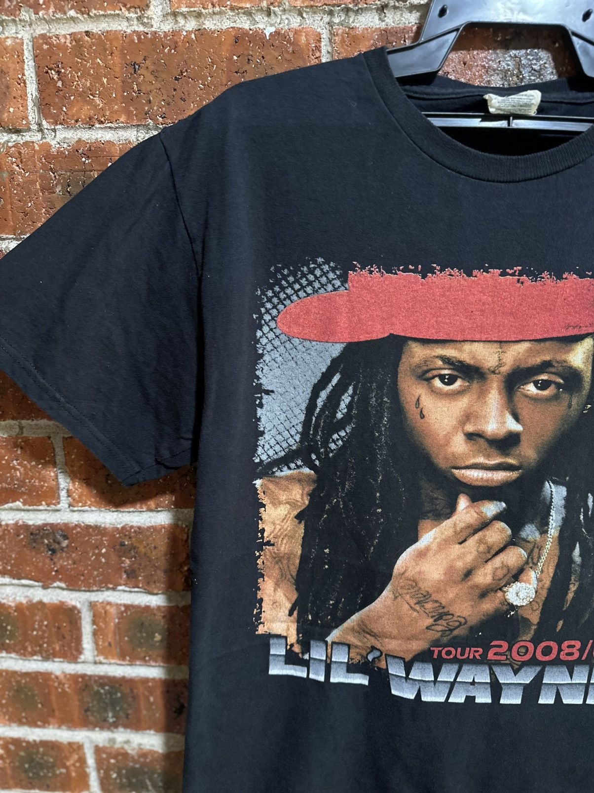 Band Tees Thrashed Vintage Lil’ Wayne Tour Faded Tee Size US M / EU 48-50 / 2 - 9 Thumbnail