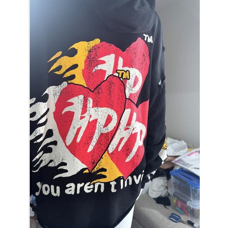 Other Hyde Park "You Aren't Invited" Double Heart Hoodie Size S Size US S / EU 44-46 / 1 - 8 Thumbnail