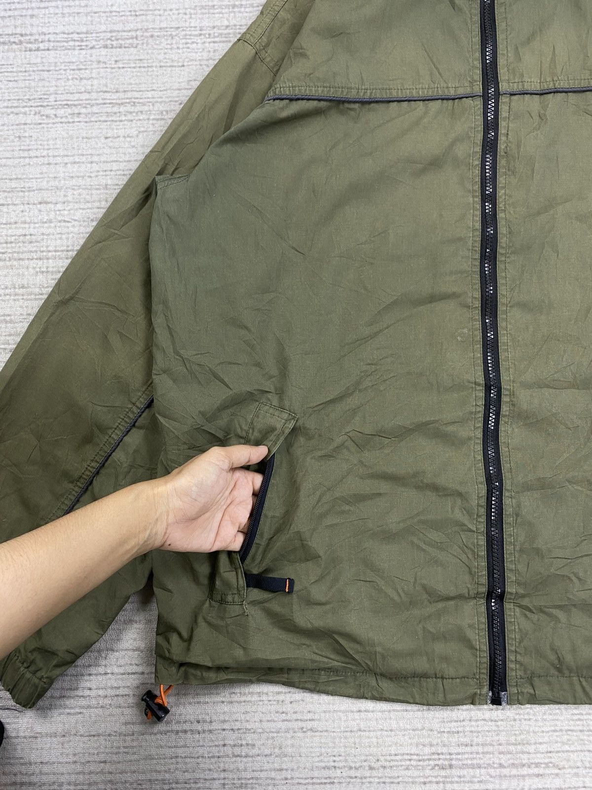 Japanese Brand Vintage Jungle Storm Green Zipper Jacket Size US L / EU 52-54 / 3 - 7 Thumbnail