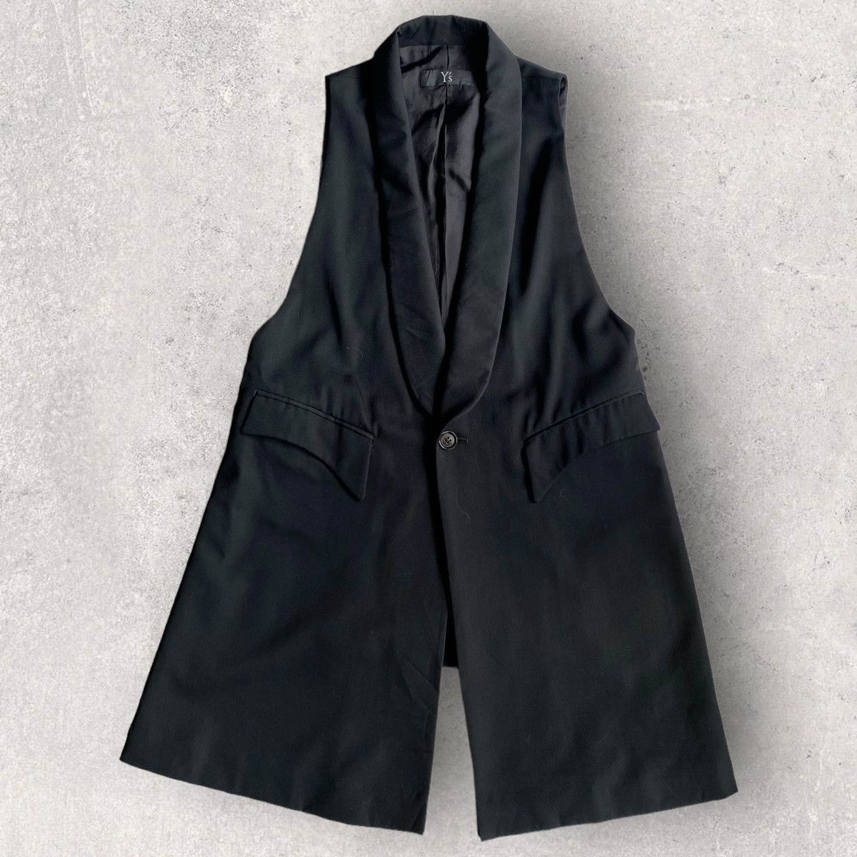 Yohji Yamamoto Y’s Laine Wool Long Vest Size S / US 4 / IT 40 - 1 Thumbnail